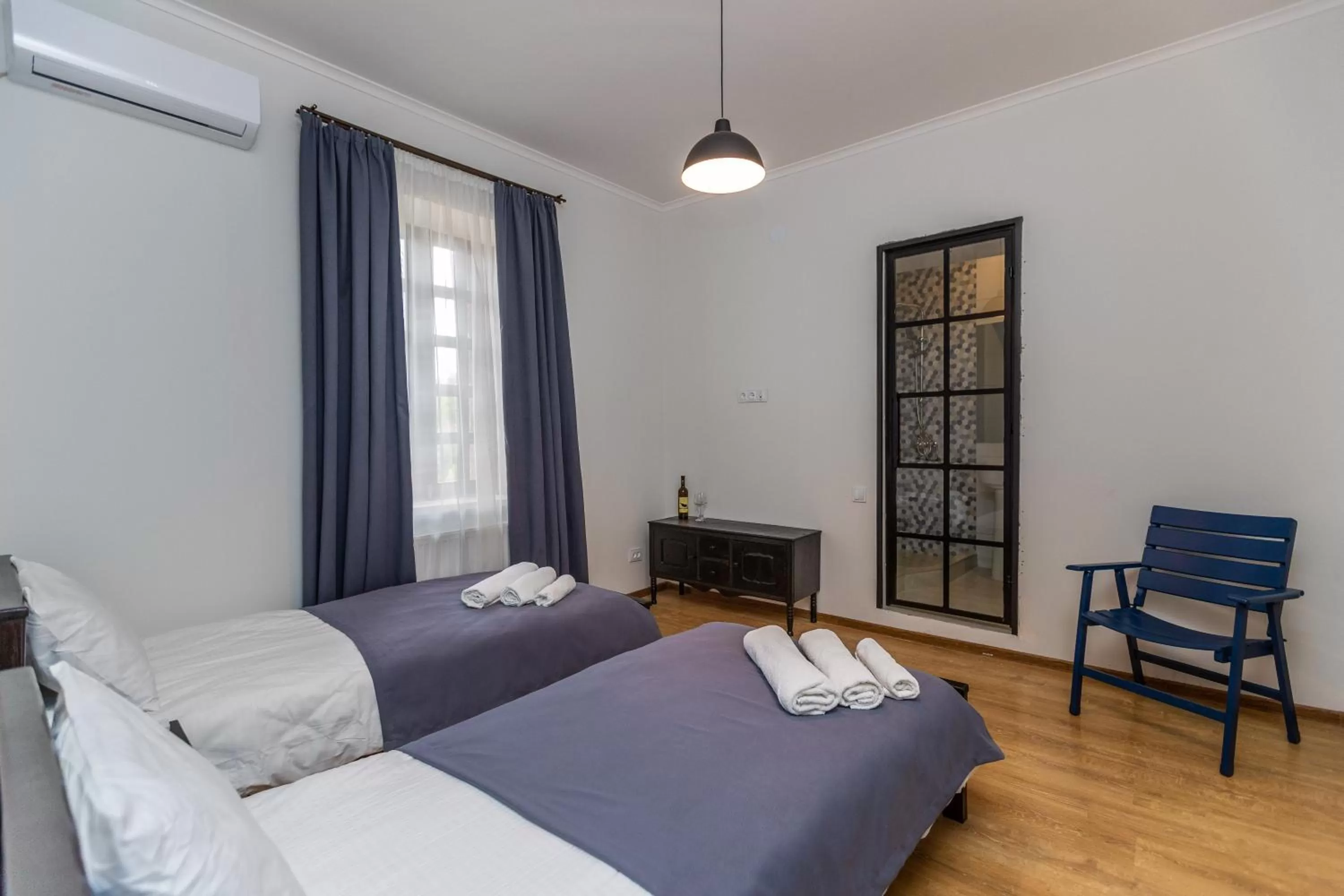 Bedroom, Bed in Grape House