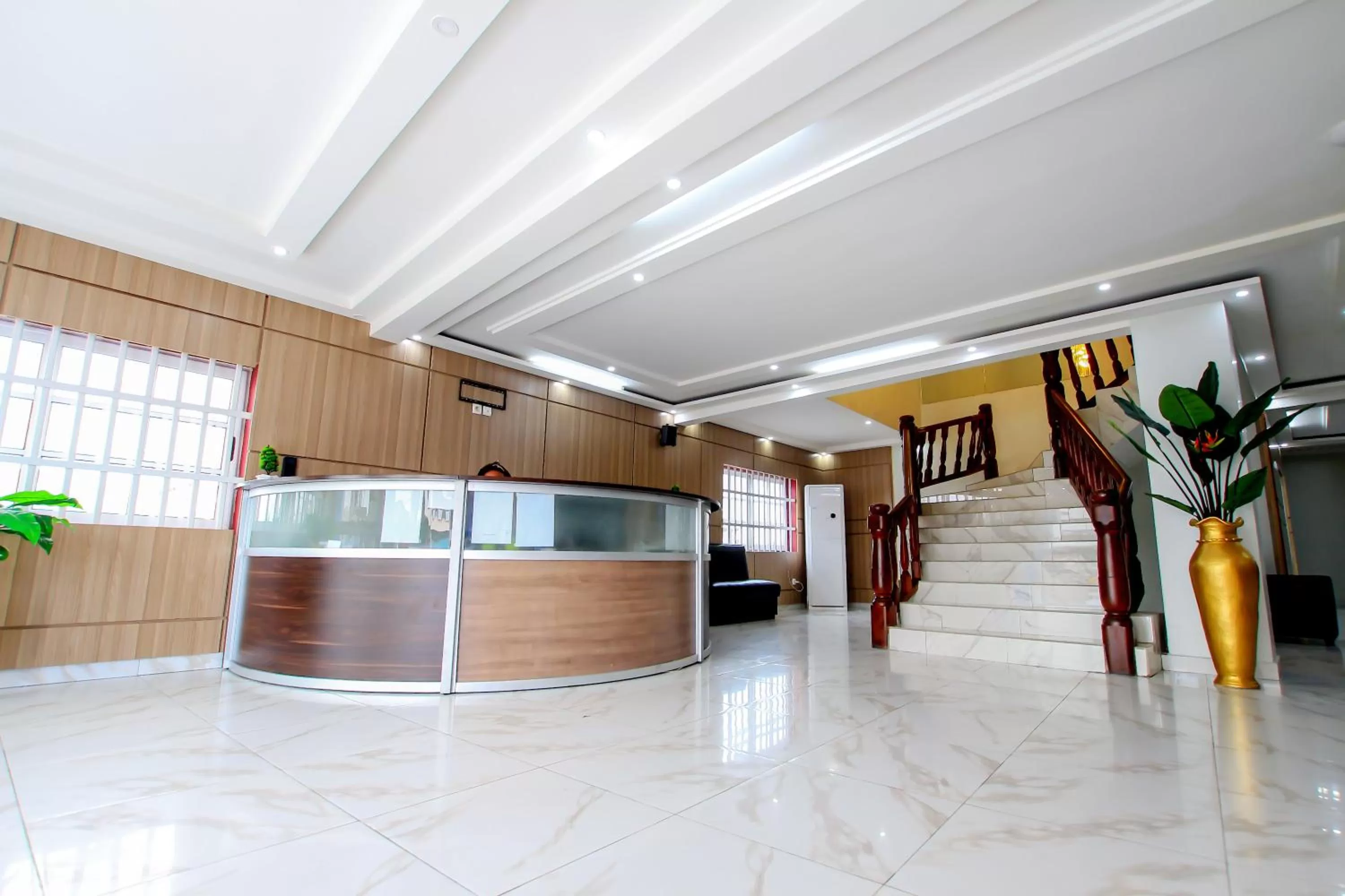 Lobby or reception in Hotel Galilée
