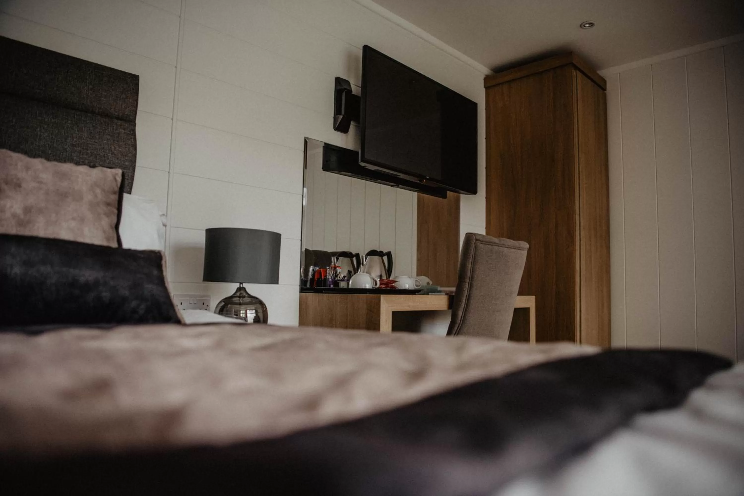 Bed in Bowburn Hall Hotel