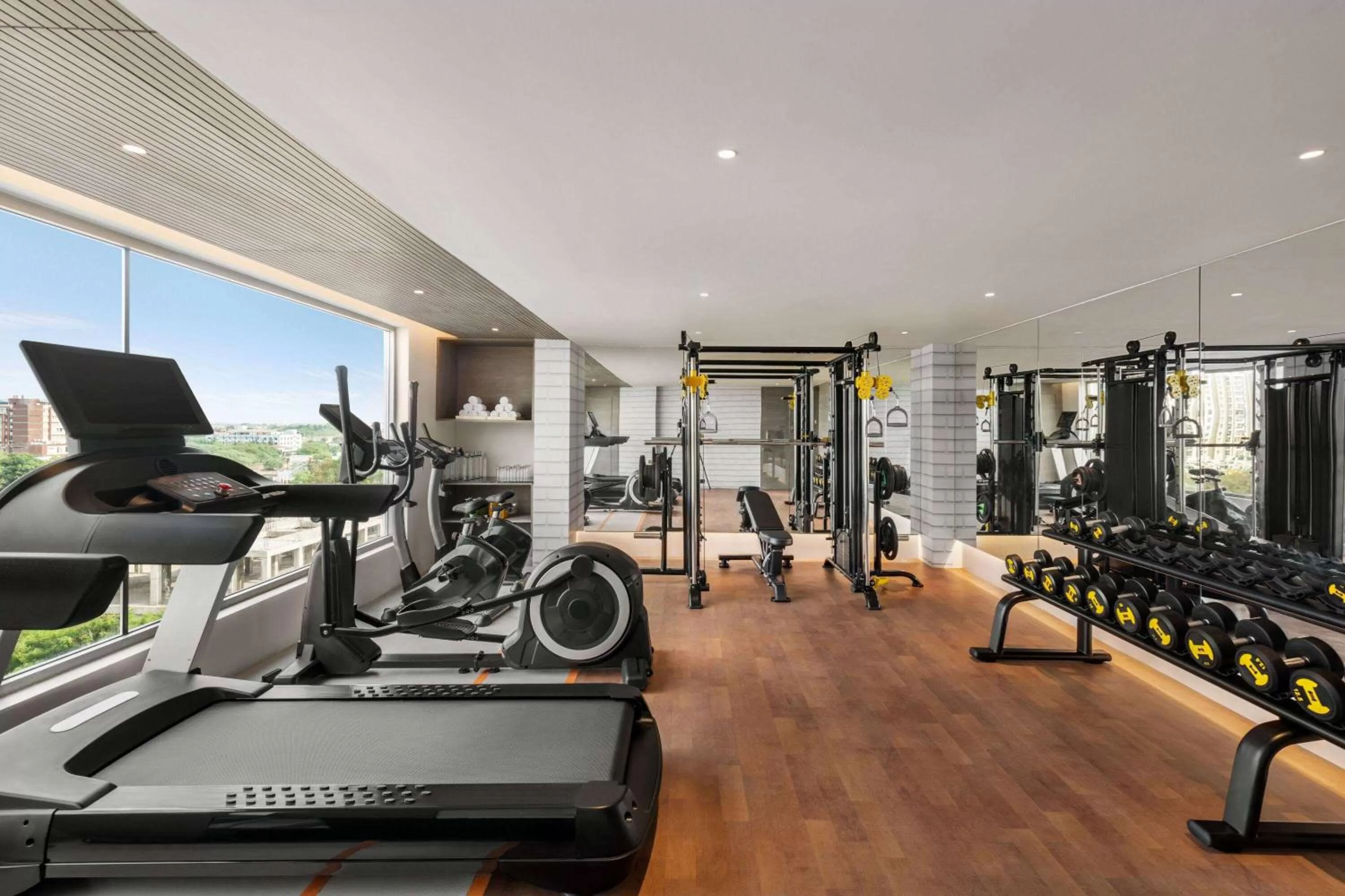 Fitness centre/facilities in Ramada Encore by Wyndham Indore Nipania
