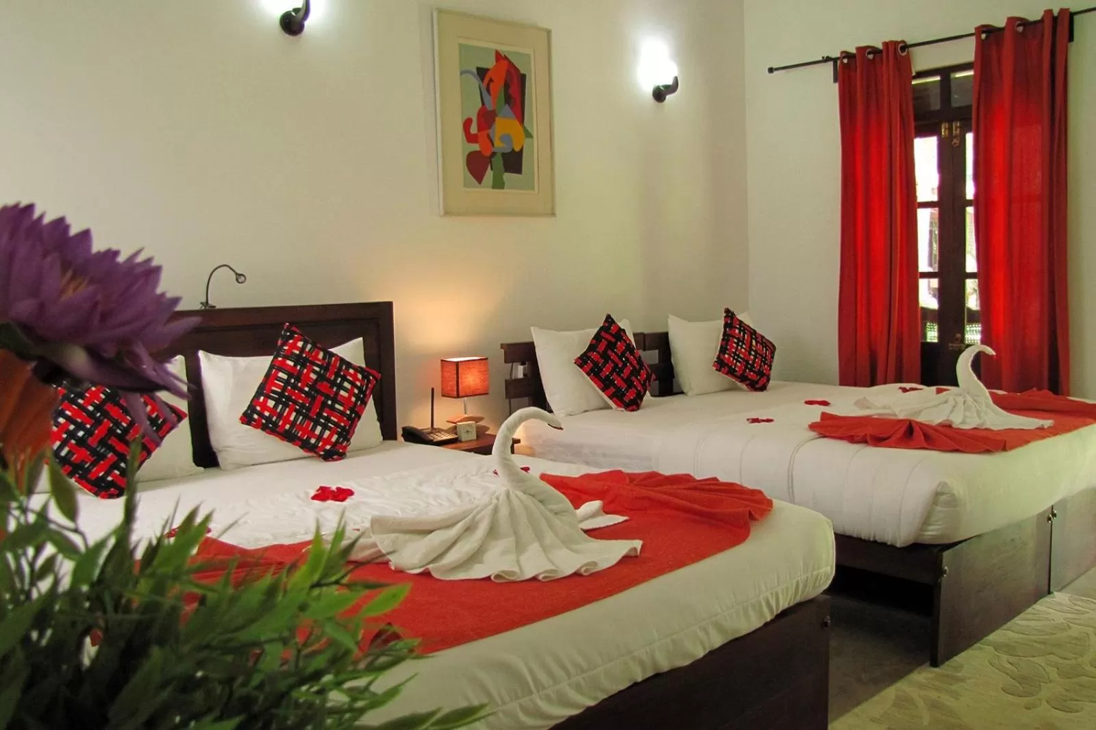 Bed in Hotel Heladiv