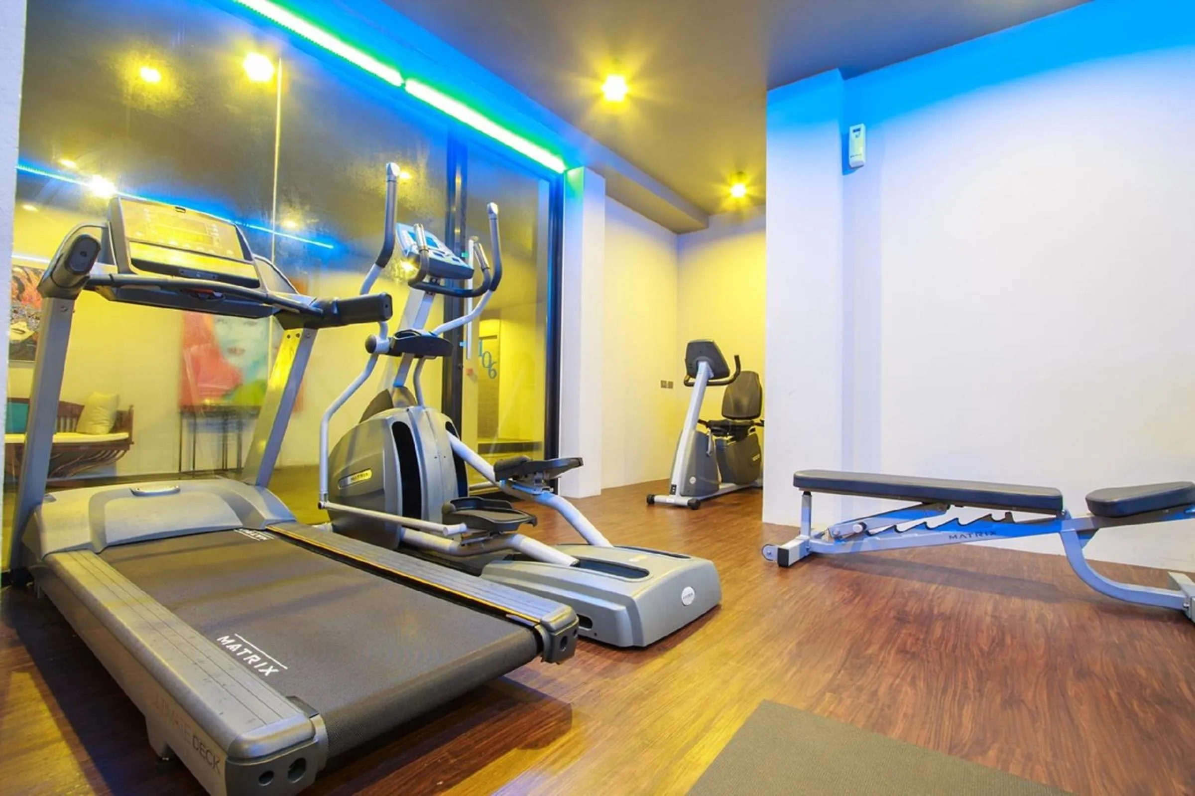 Fitness centre/facilities in Mazi Design Hotel by Kalima