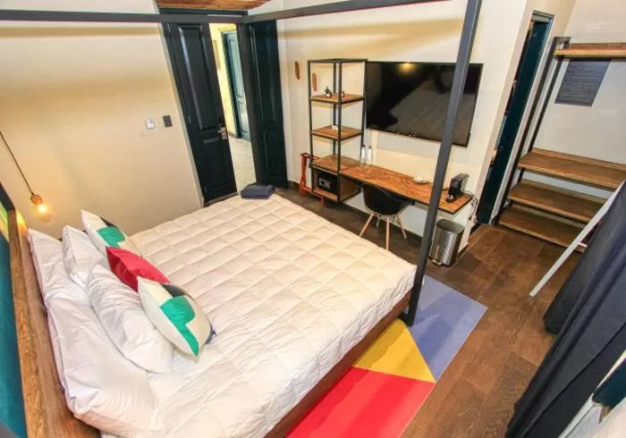 Bed in Antigua Trece Hotel Fusión & SPA