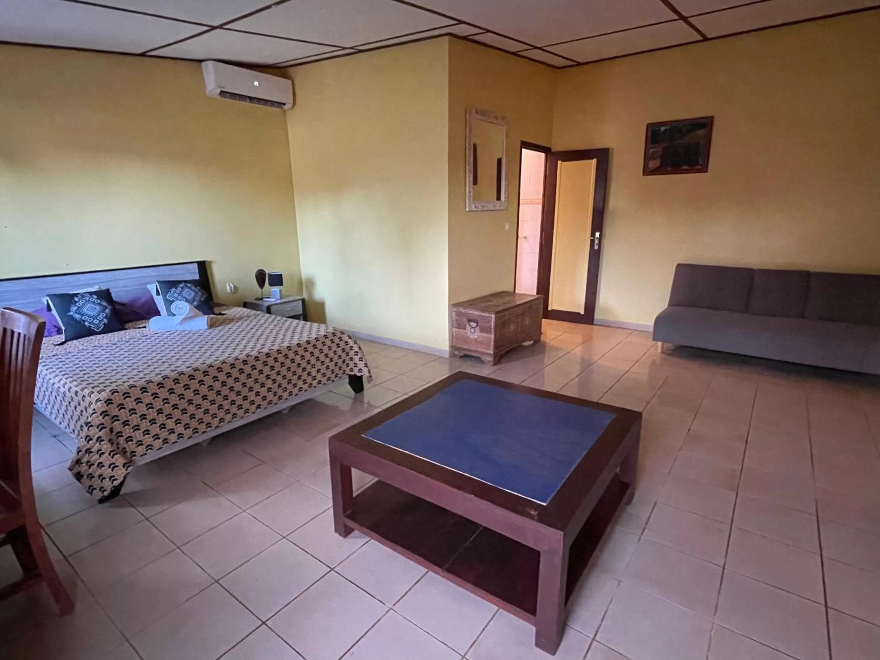 Bed in Le Passamainty Lodge