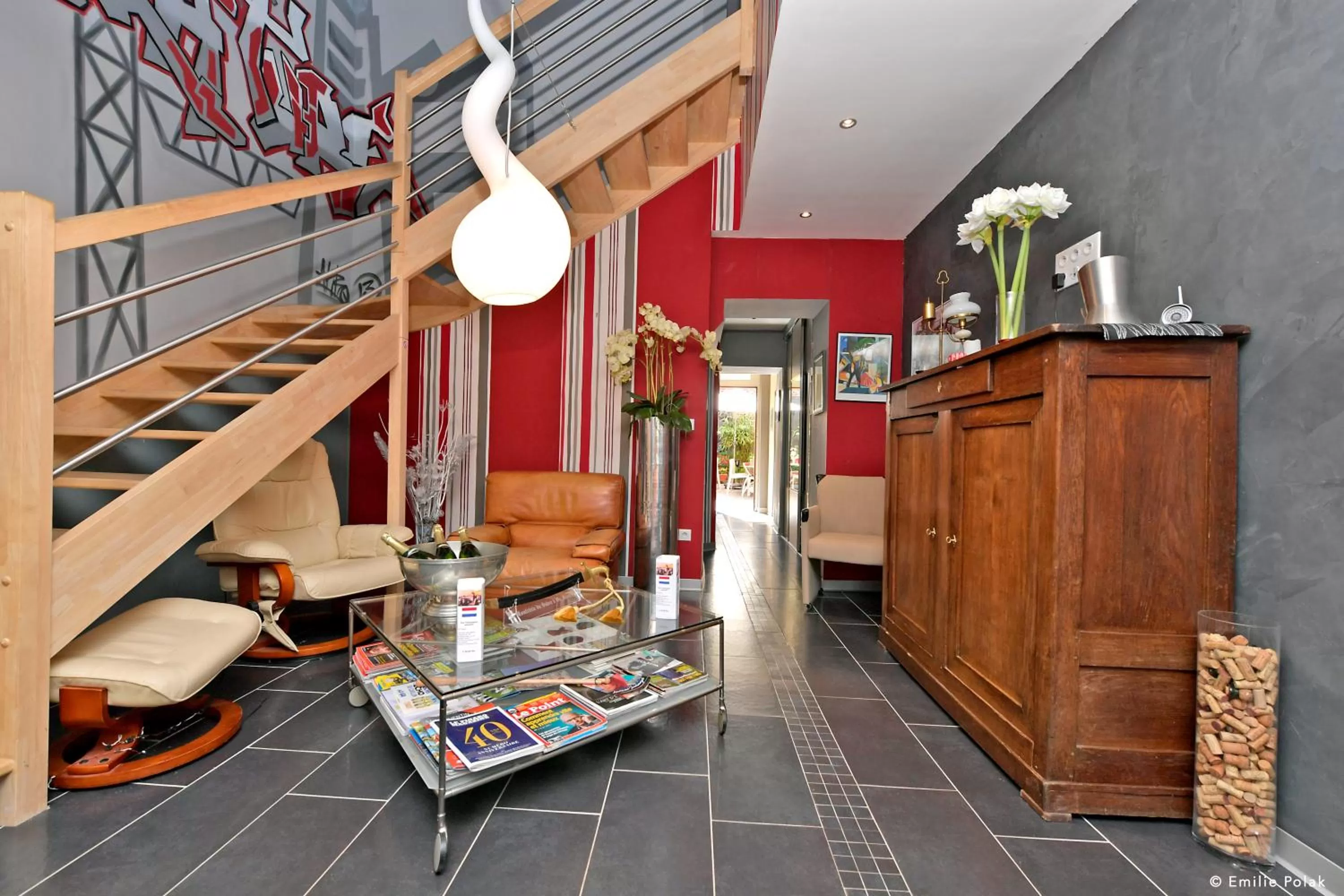 Lobby or reception in Chambres d'Hôtes La Filature