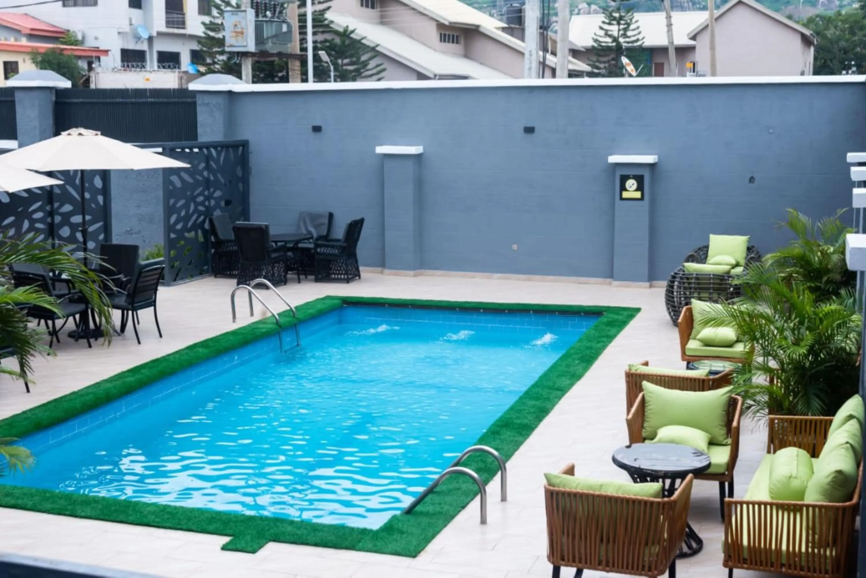 Swimming pool in The Grosvenor Suites Gwarinpa Abuja