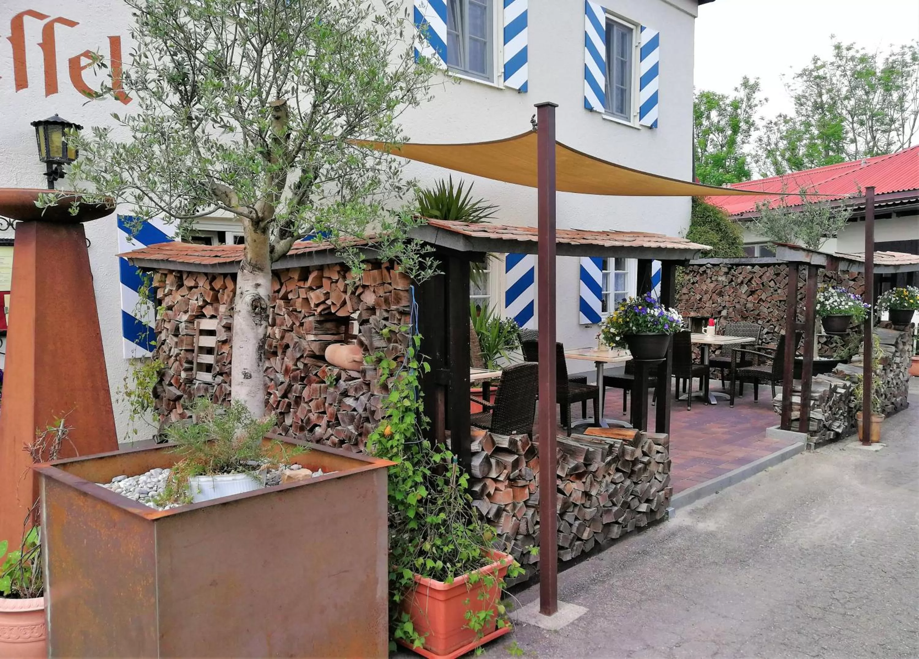 Balcony/Terrace in Landhotel Römerkessel