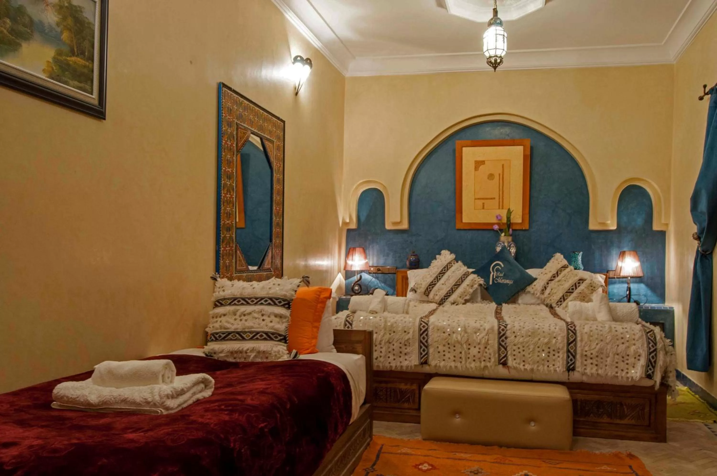 Bed in Riad Merzouga
