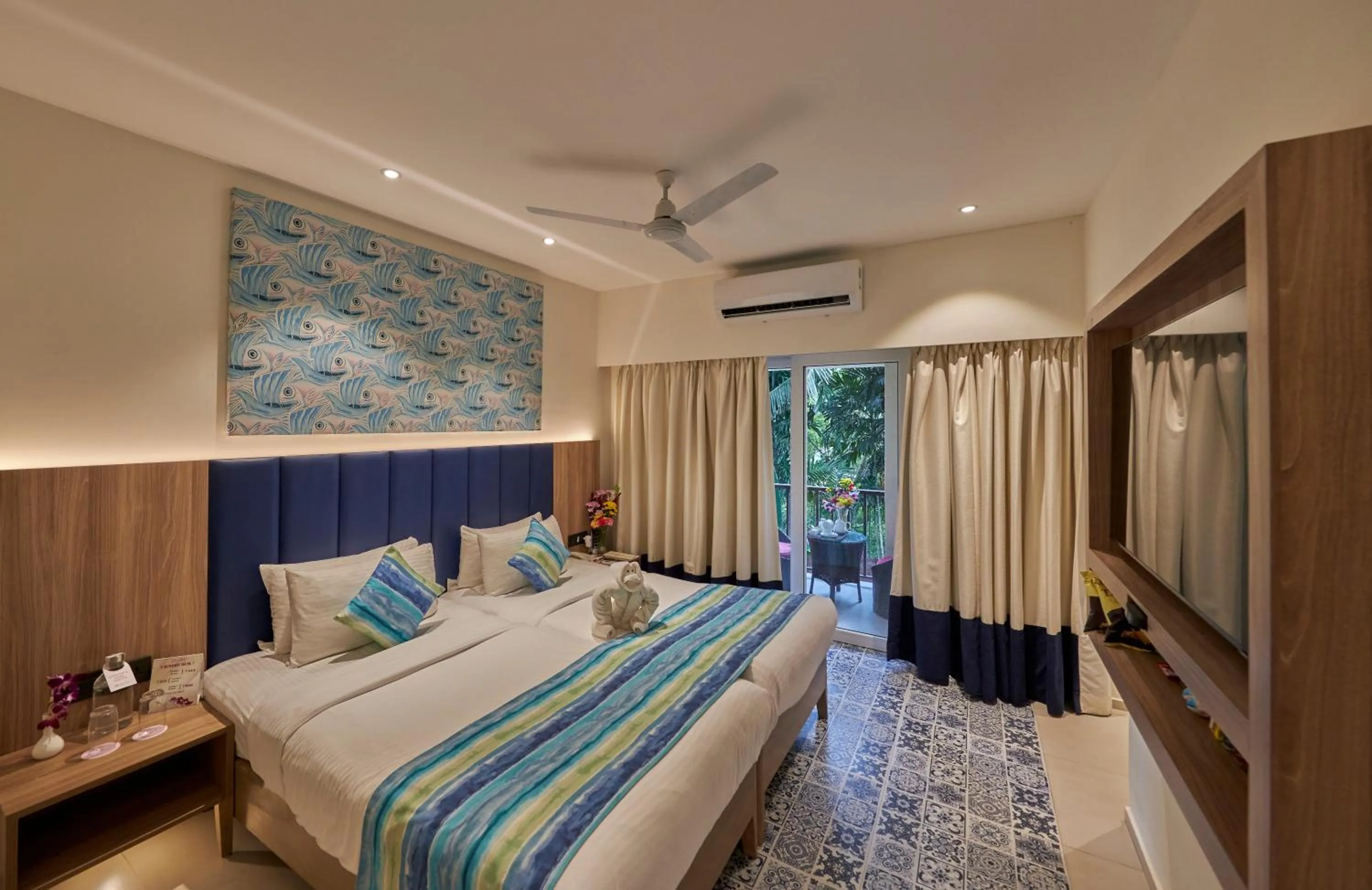 Bed in Royal Orchid Beach Resort & Spa, Utorda Beach Goa