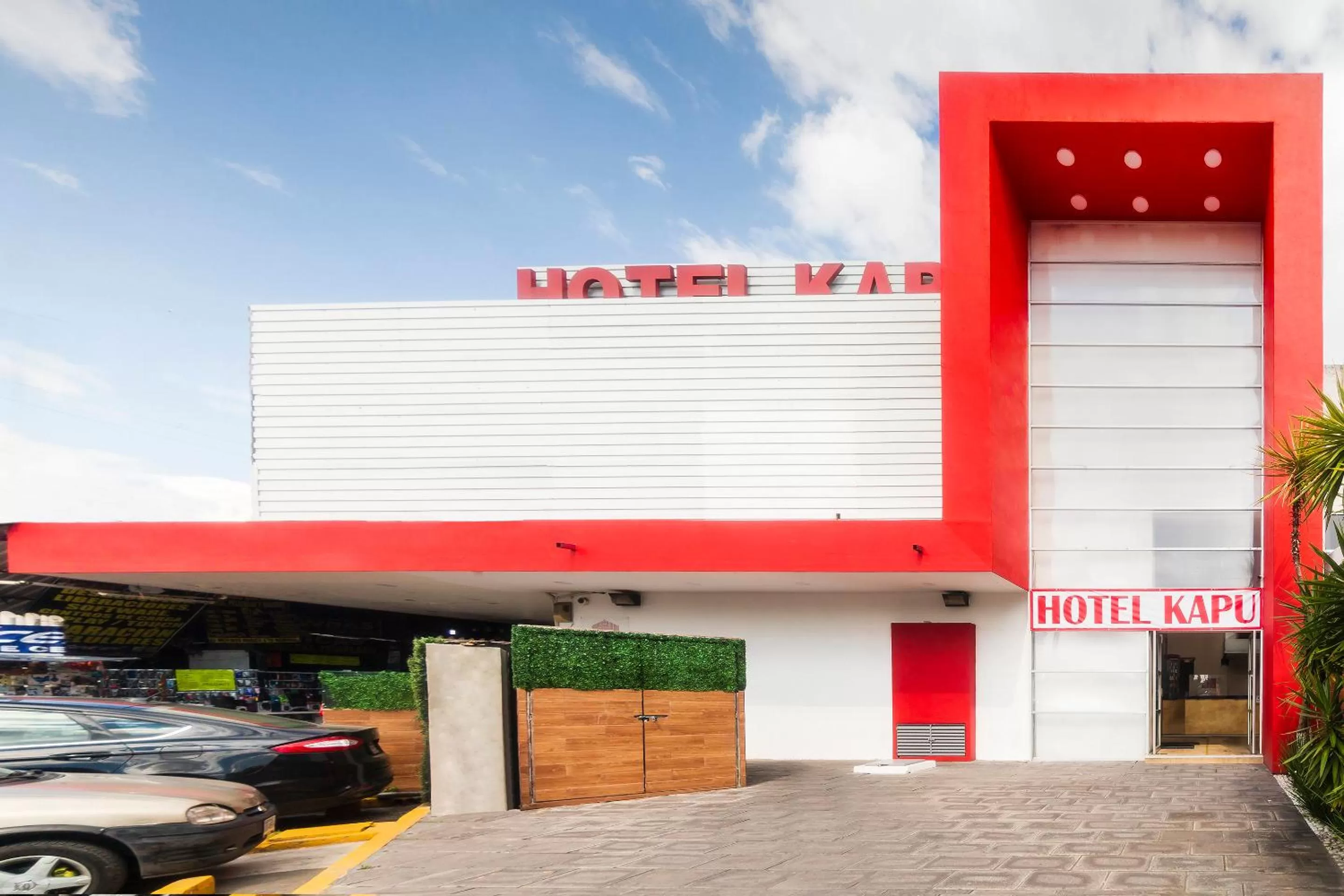 Facade/entrance in Hotel Kapu, Puebla