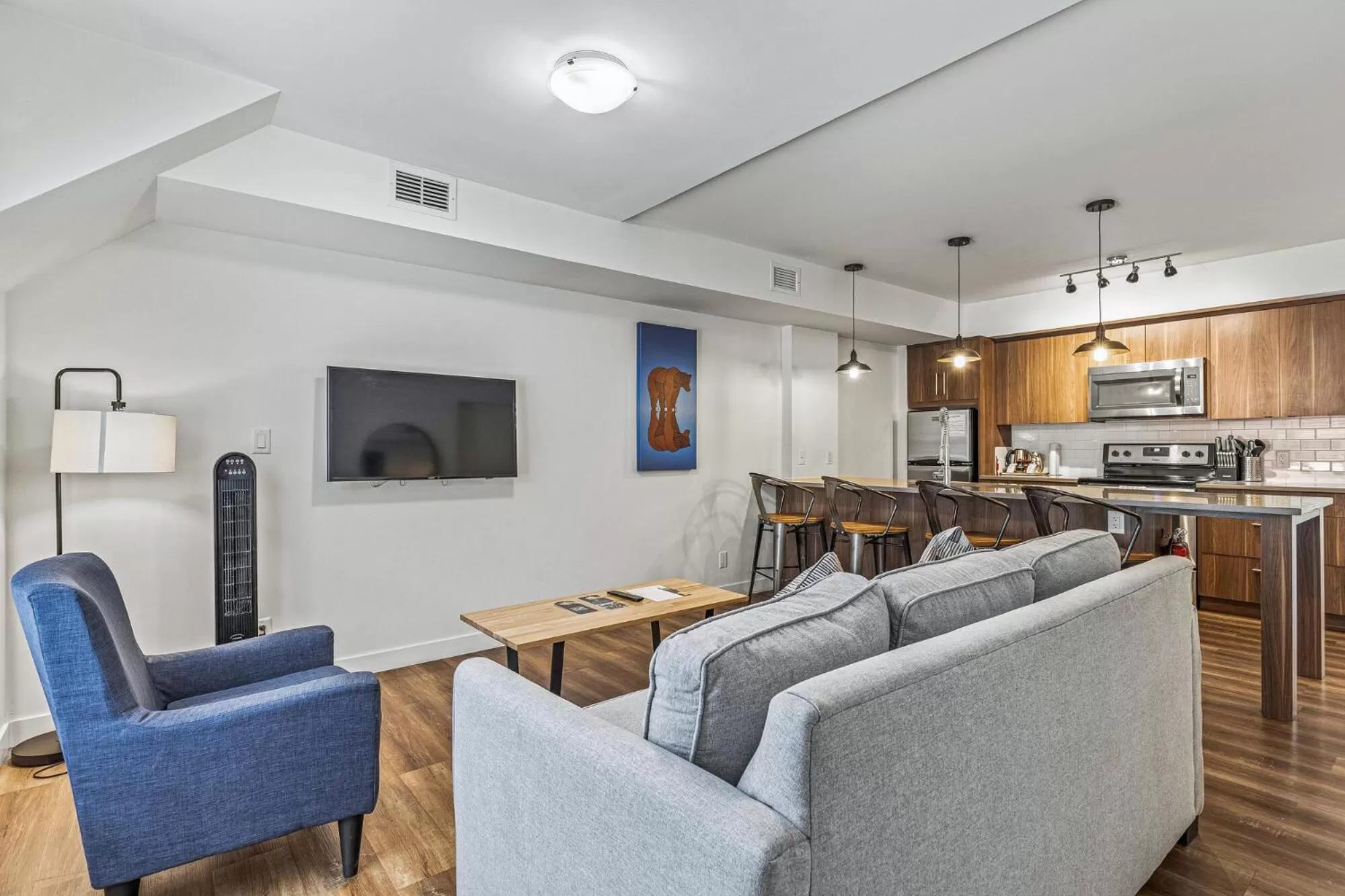 Living room in Basecamp Resorts Canmore