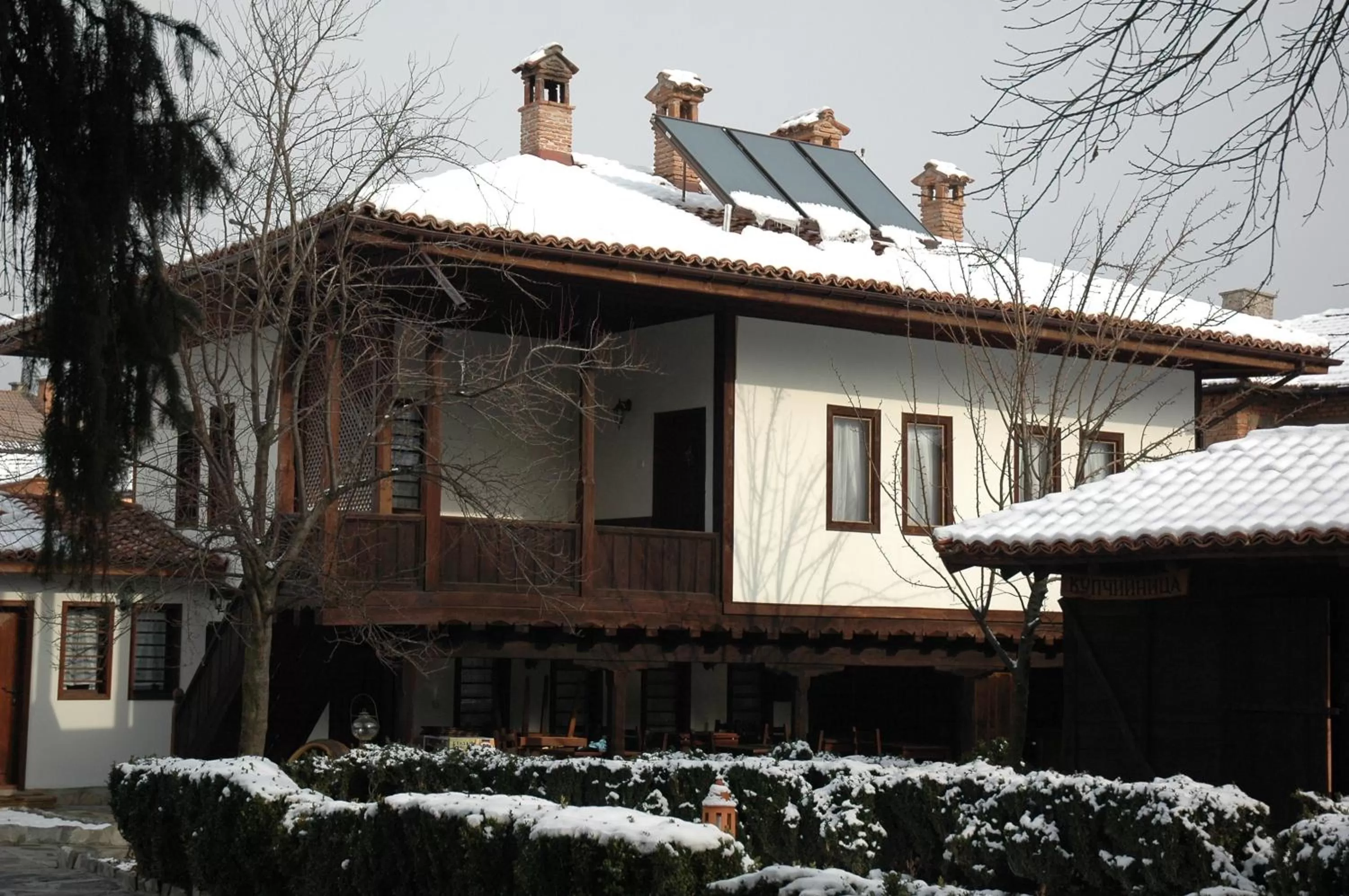Property building, Winter in Djudjeva Kyshta Hotel