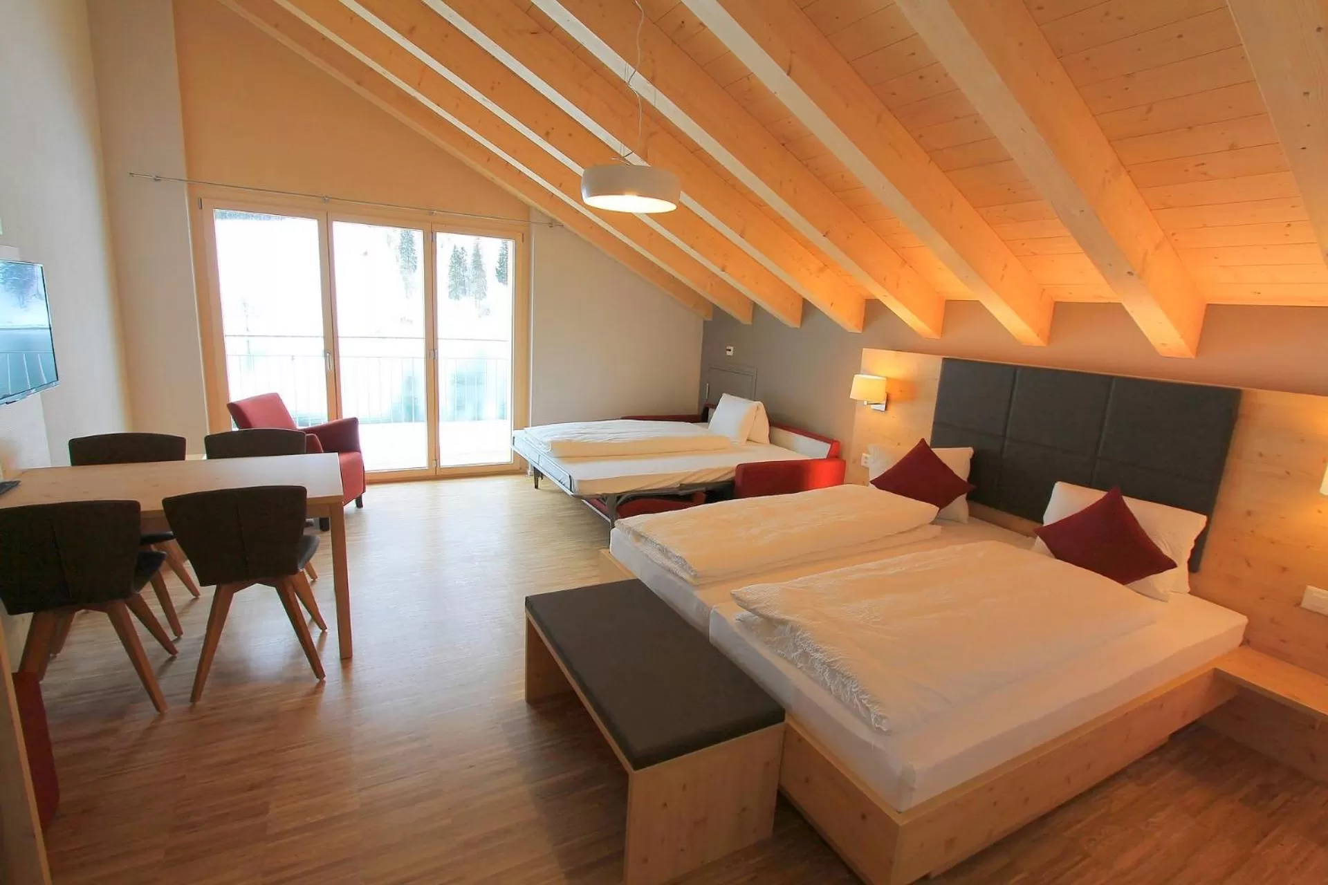 Living room, Bed in Hotel Espen