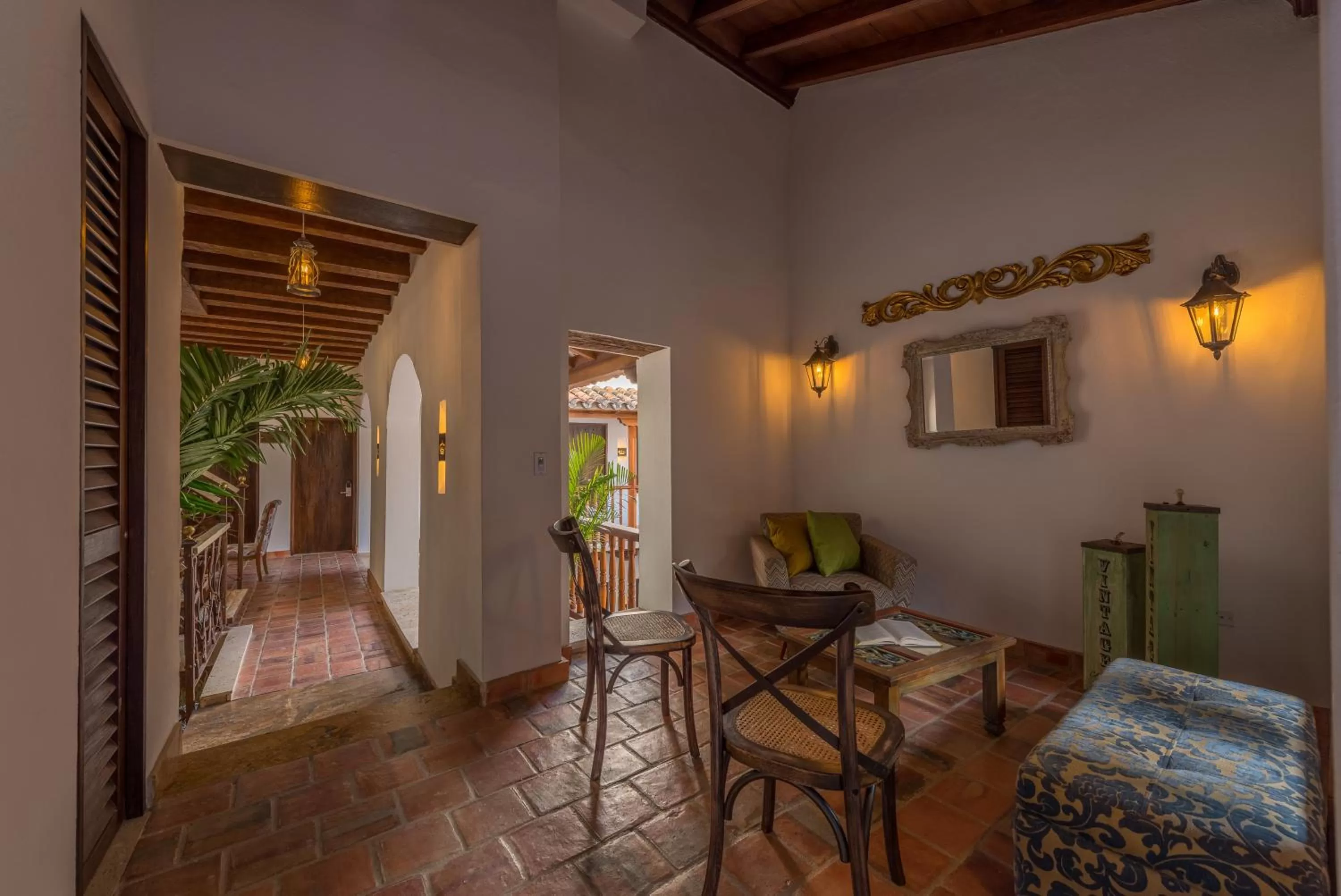 Living room, Bed in Getsemani Cartagena Hotel