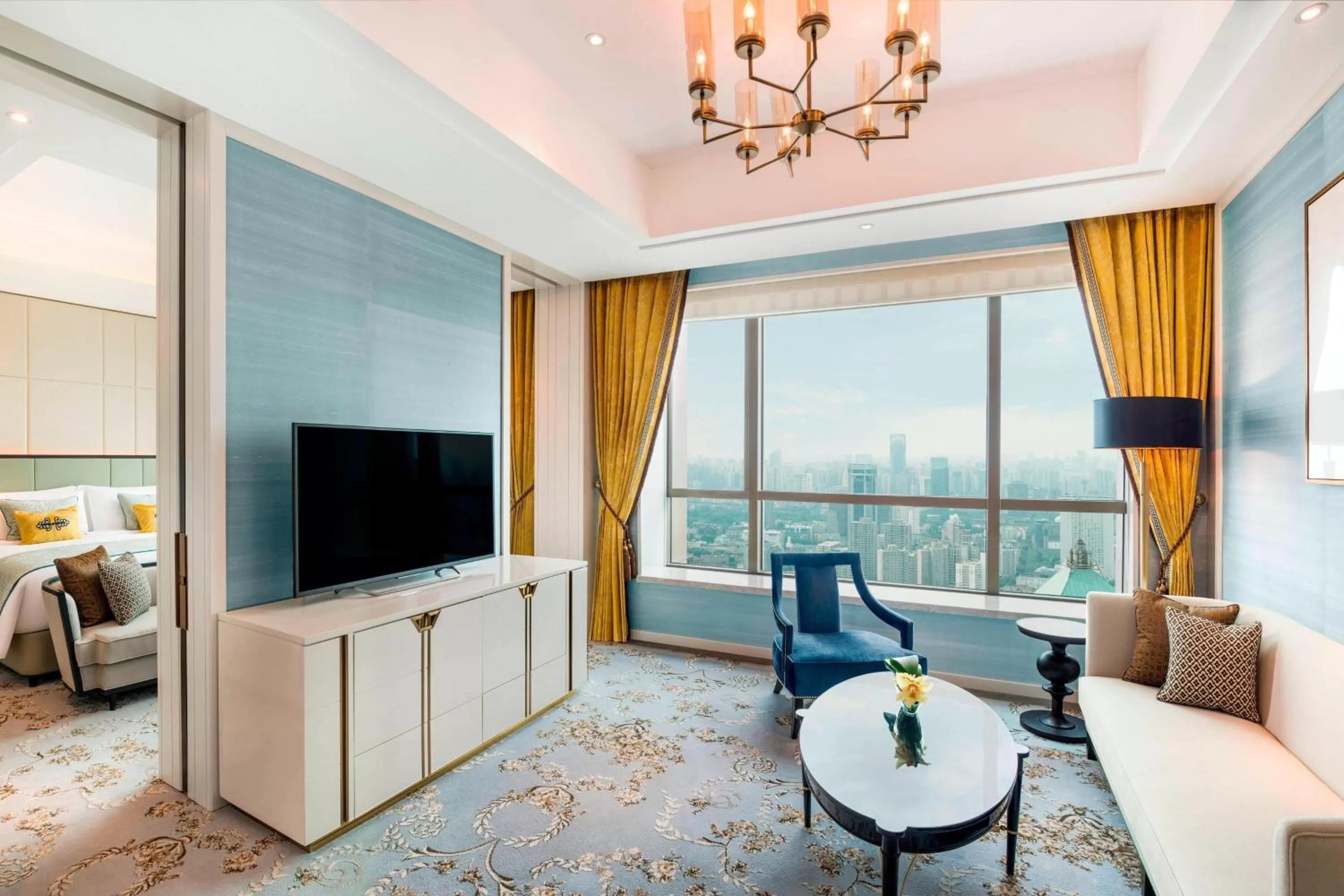 Living room in The St Regis Shanghai Jingan - Where Downtown Luxury Meets Legendary Old Shanghai Jazz