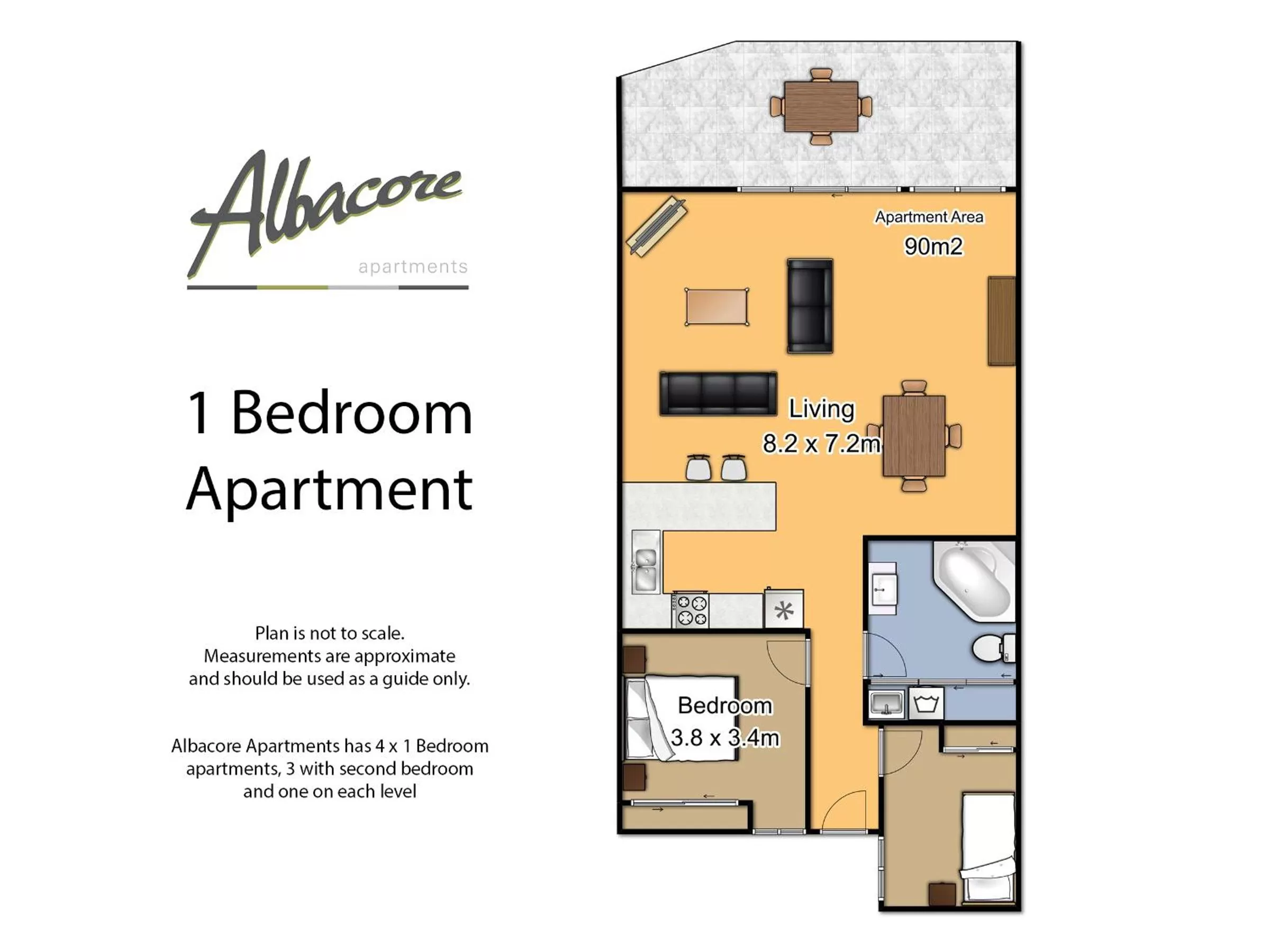 Floor plan in Albacore Apartments