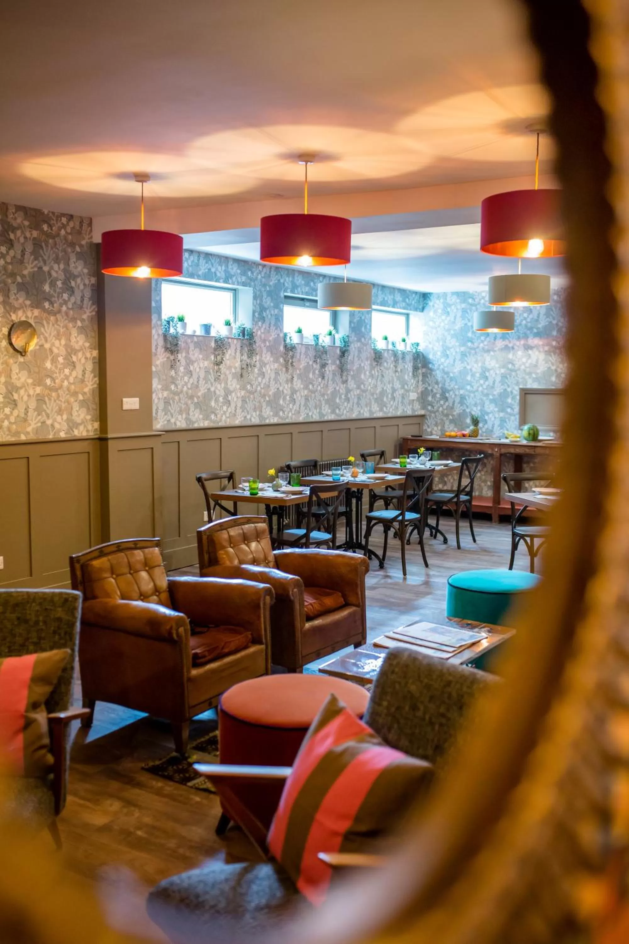 Living room in Moore House