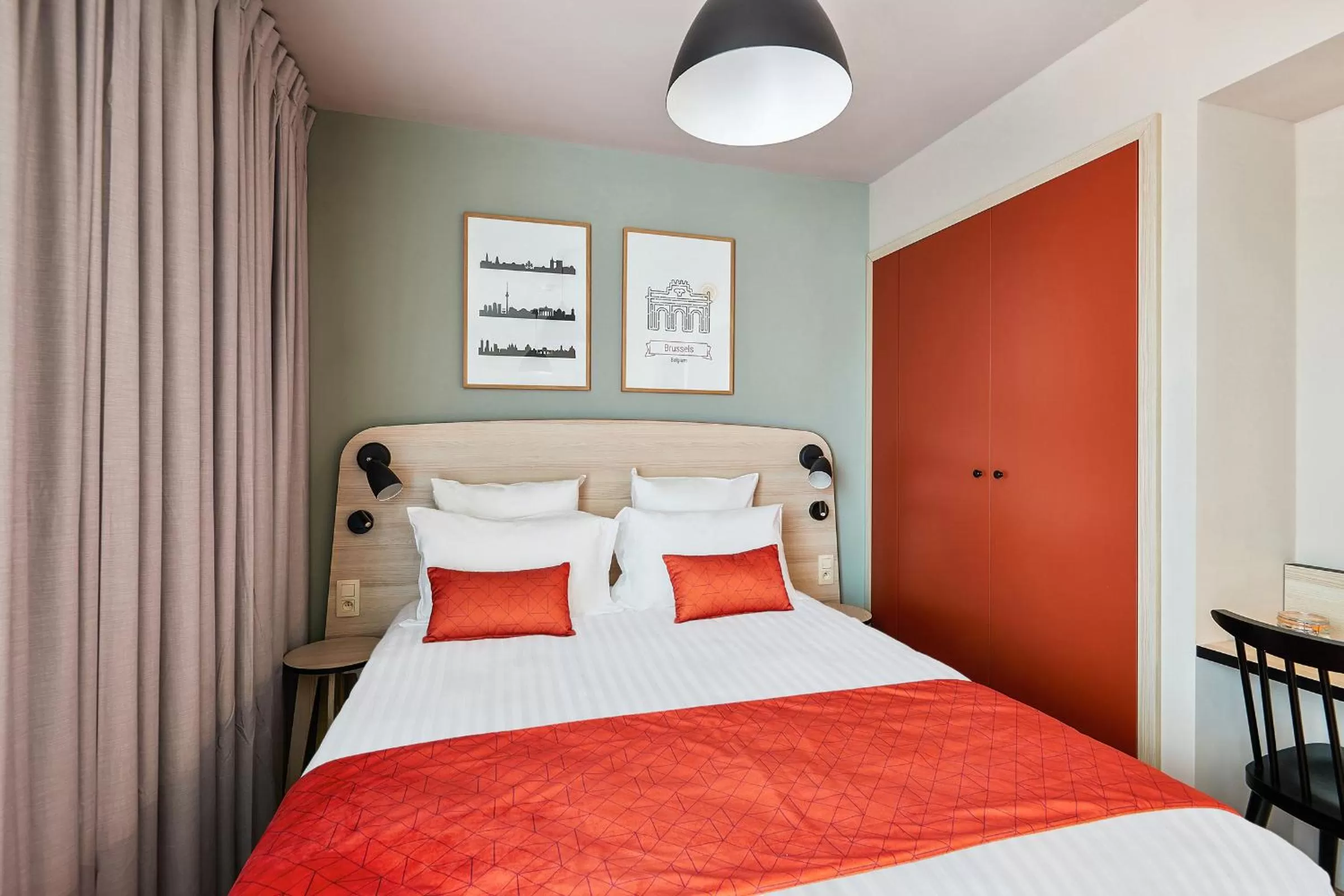 Bedroom, Bed in Appart'City Confort Bruxelles Centre Gare du Midi