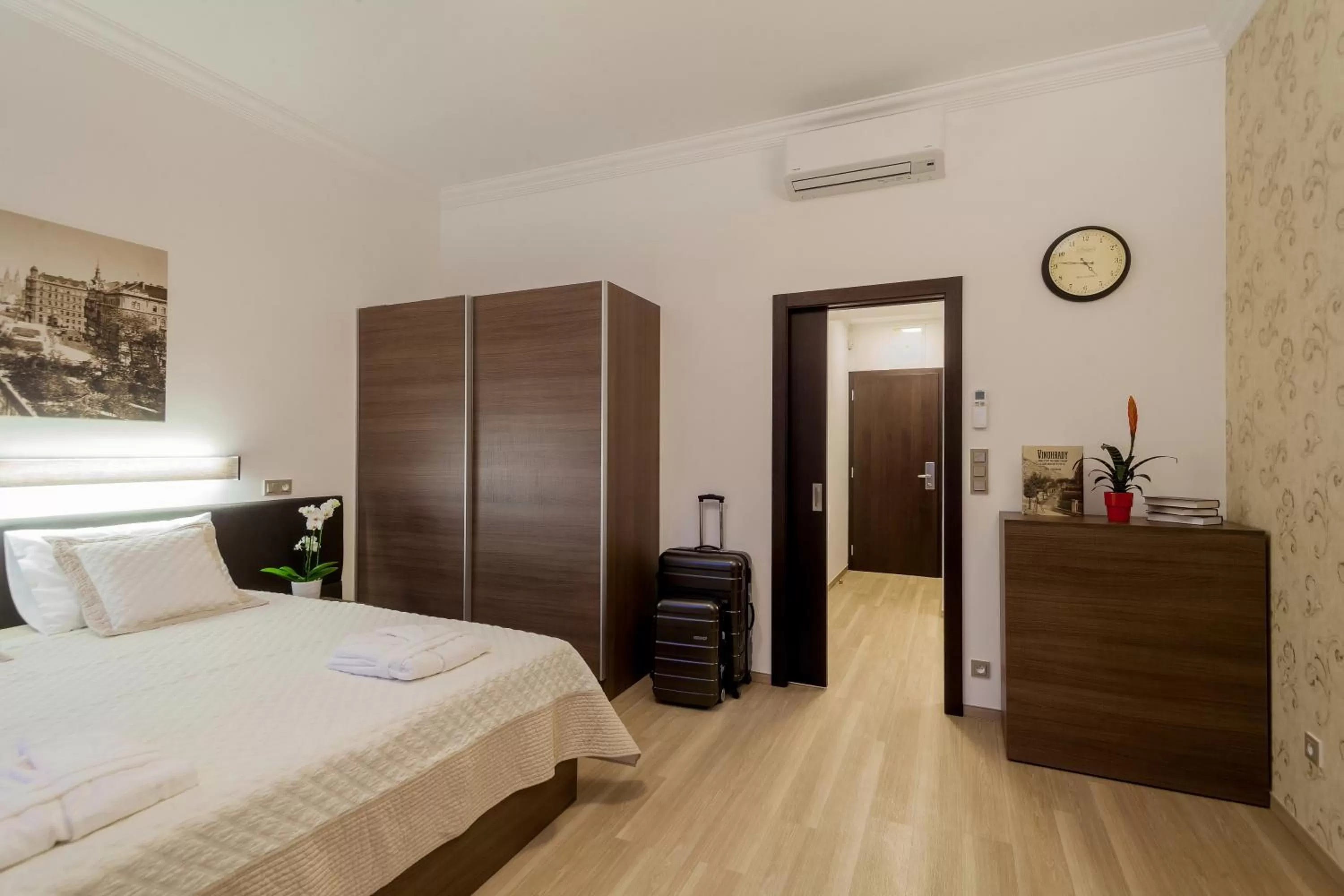 Bed in VINOHRADSKY DUM Residence