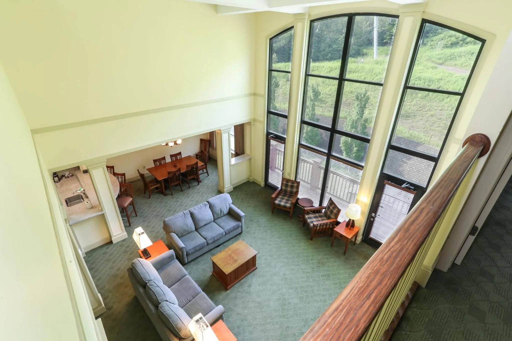 Living room in Kaatskill Mountain Club and Condos by Hunter Mountain