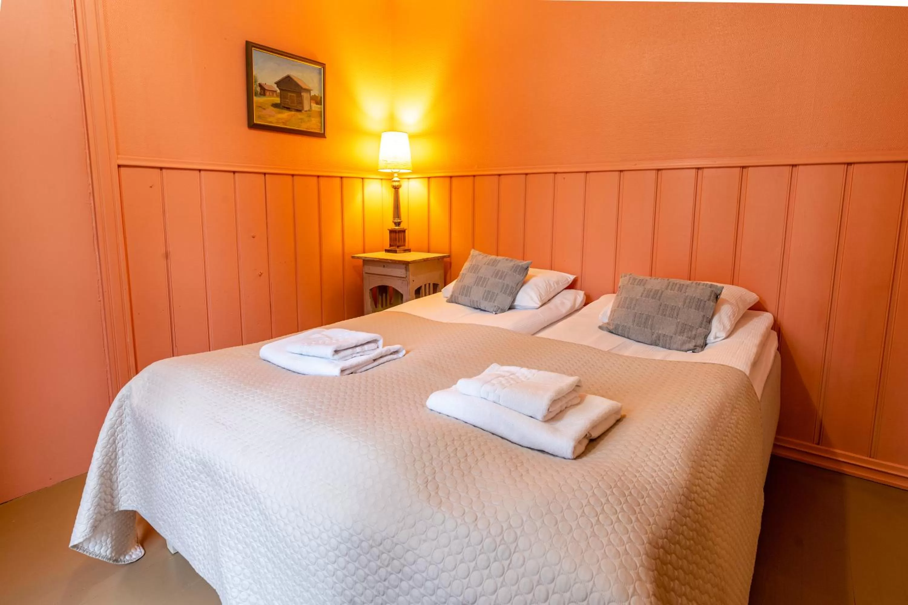 Bed in Haapala Brewery restaurant and accommodation