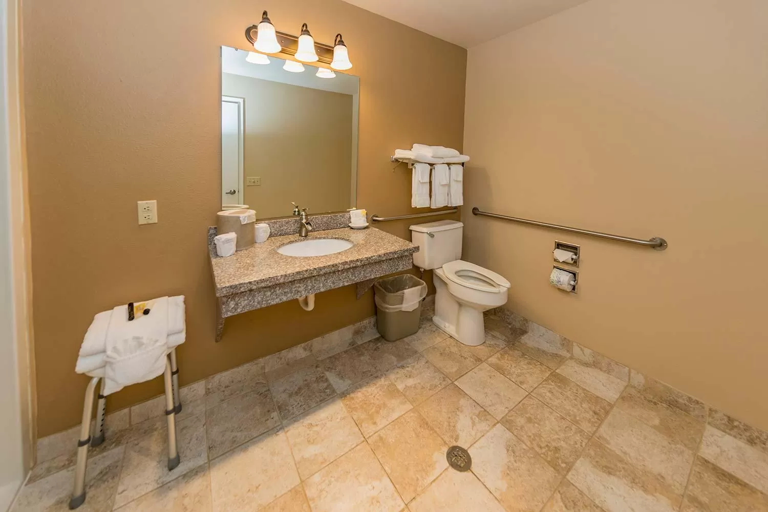 Toilet in Mill Village Motel