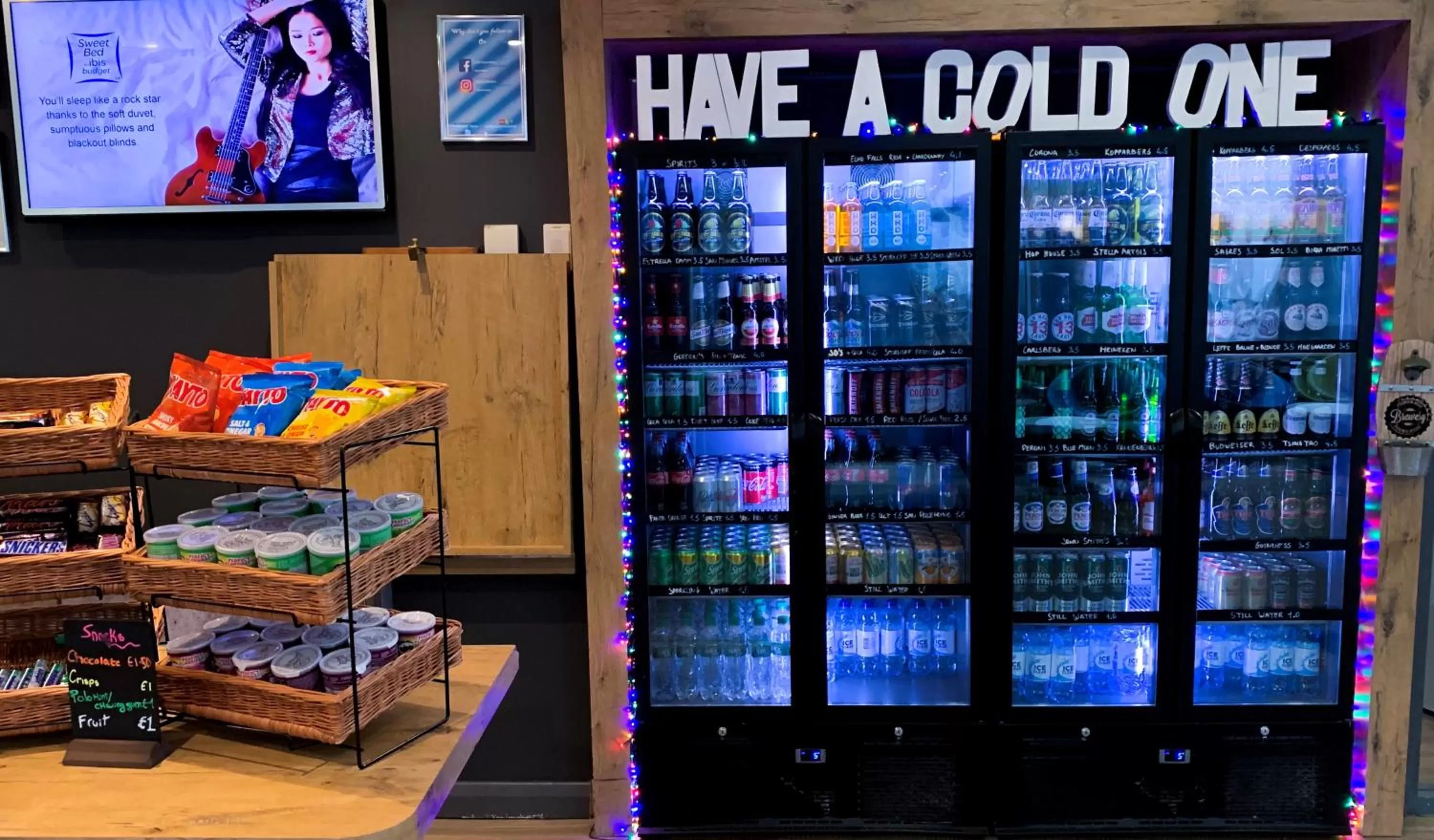 Drinks in ibis budget Belfast City Centre