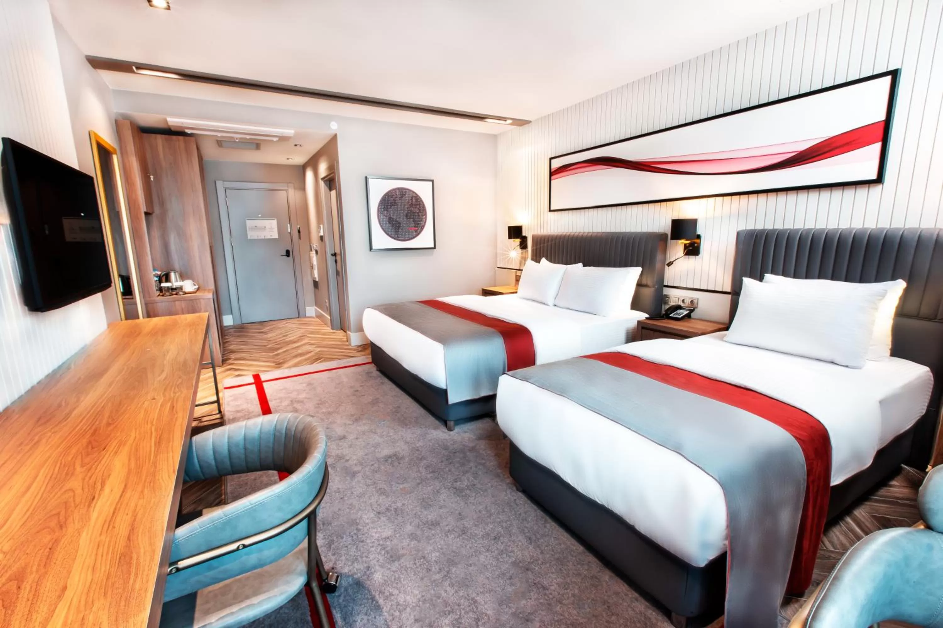 TV and multimedia, Bed in Ramada by Wyndham Erzurum