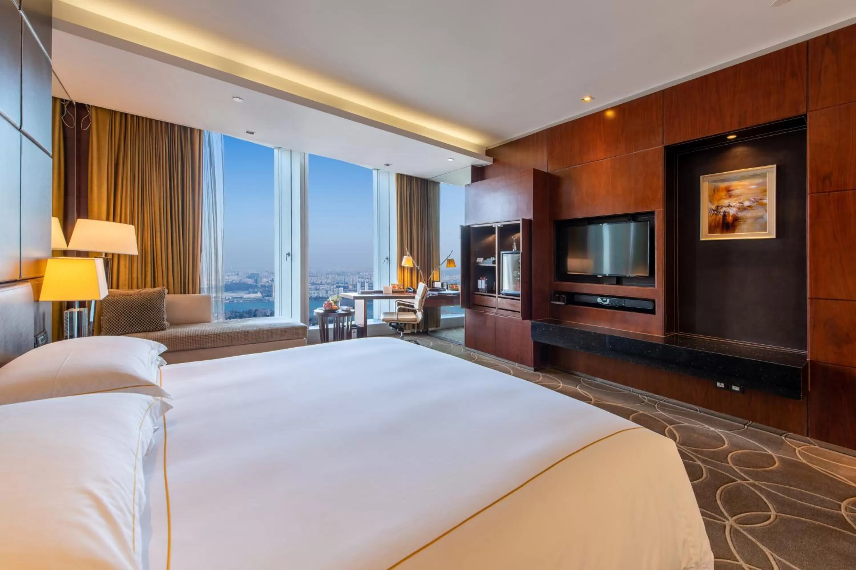 Property building, Bed in InterContinental Nanjing by IHG