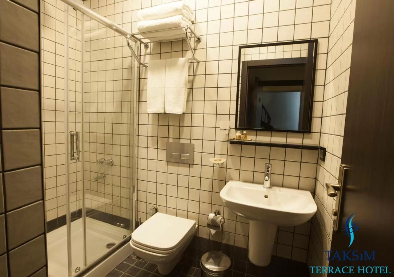 Bathroom in Taksim Terrace Hotel
