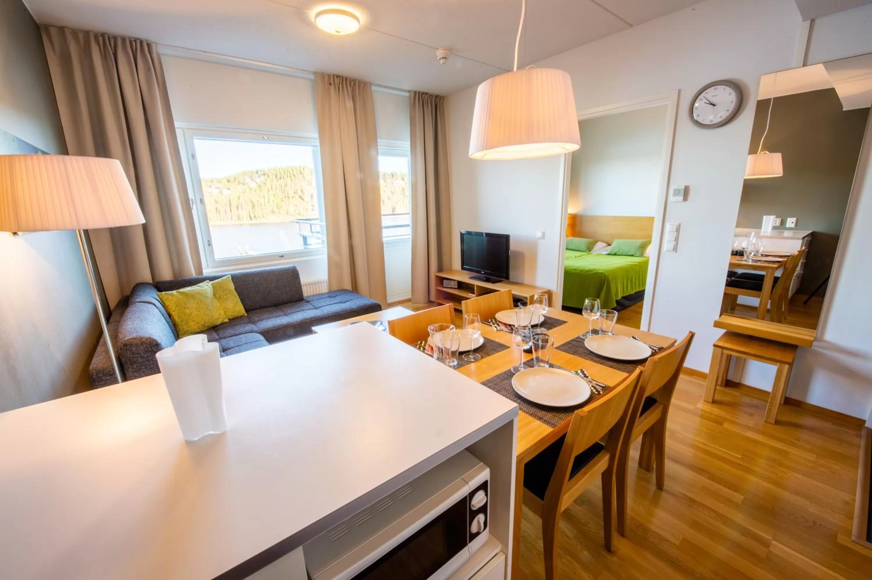 Kitchen or kitchenette in Ukkohalla Chalets