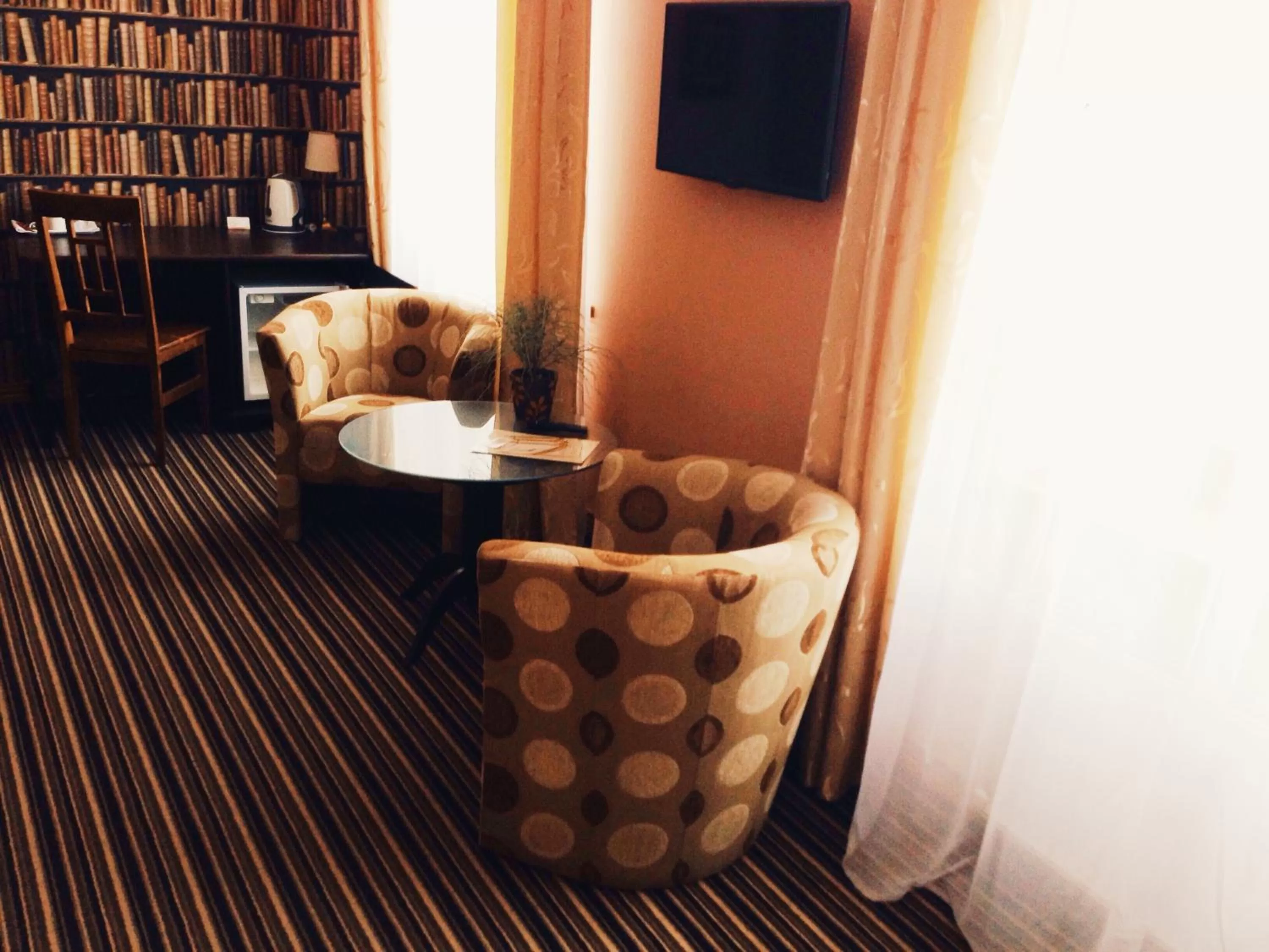 Seating area, TV/Entertainment Center in Hotel Vilhelmine