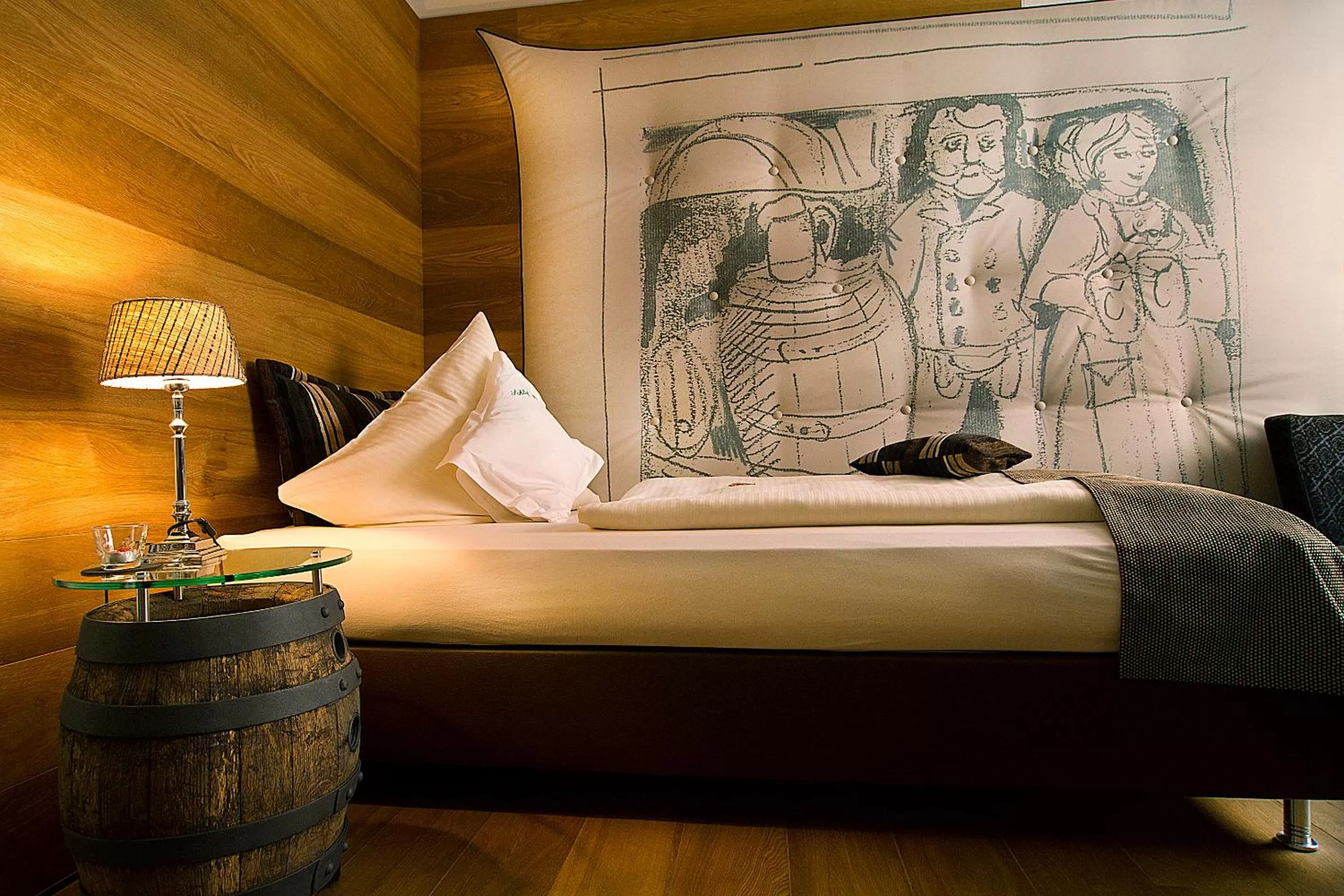 Bed in Sperber Bräu - 3-Sterne-Superior Hotel mit Gasthof und eigener Brauerei - kein Ruhetag