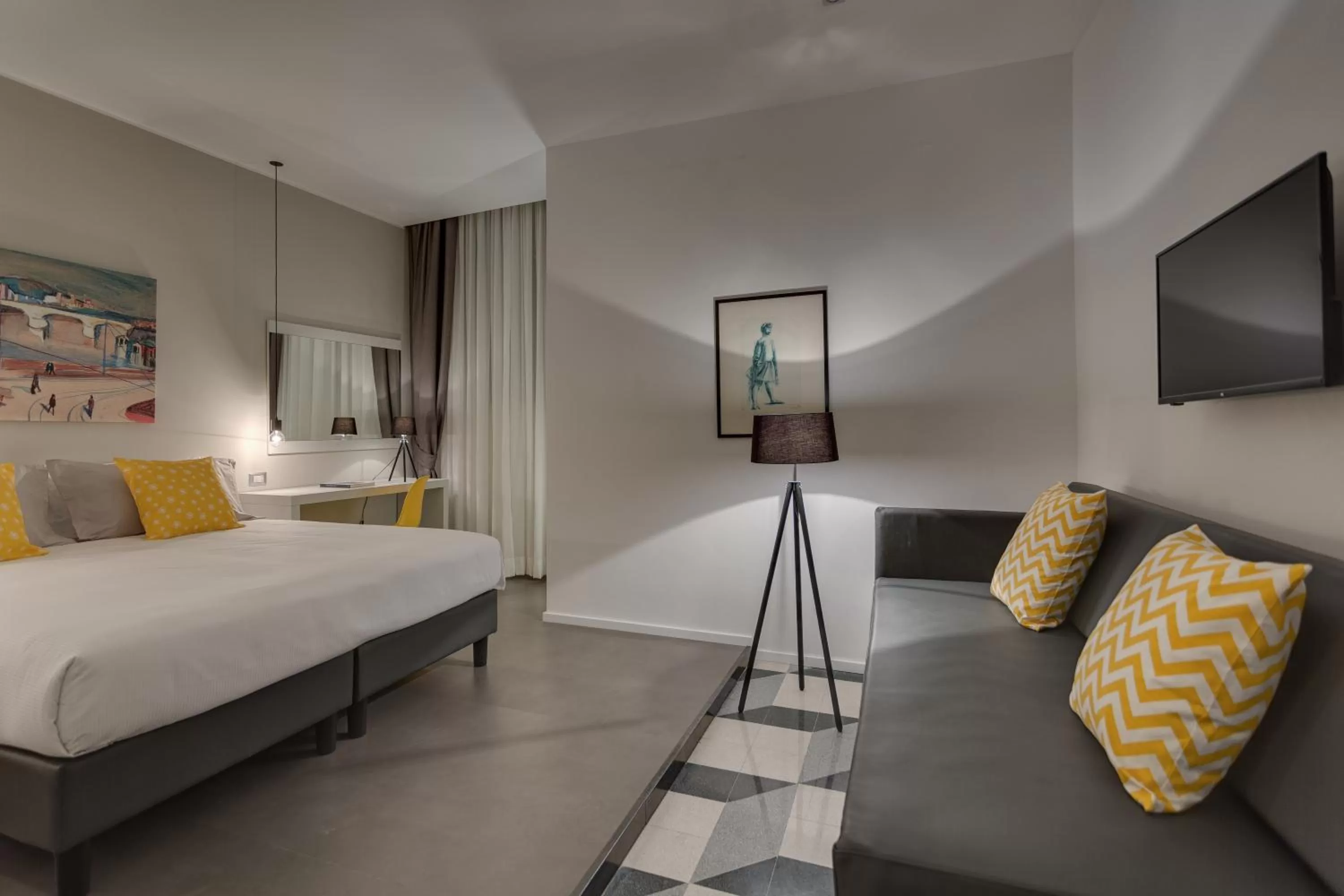 Bedroom, Bed in Navona Theatre Hotel