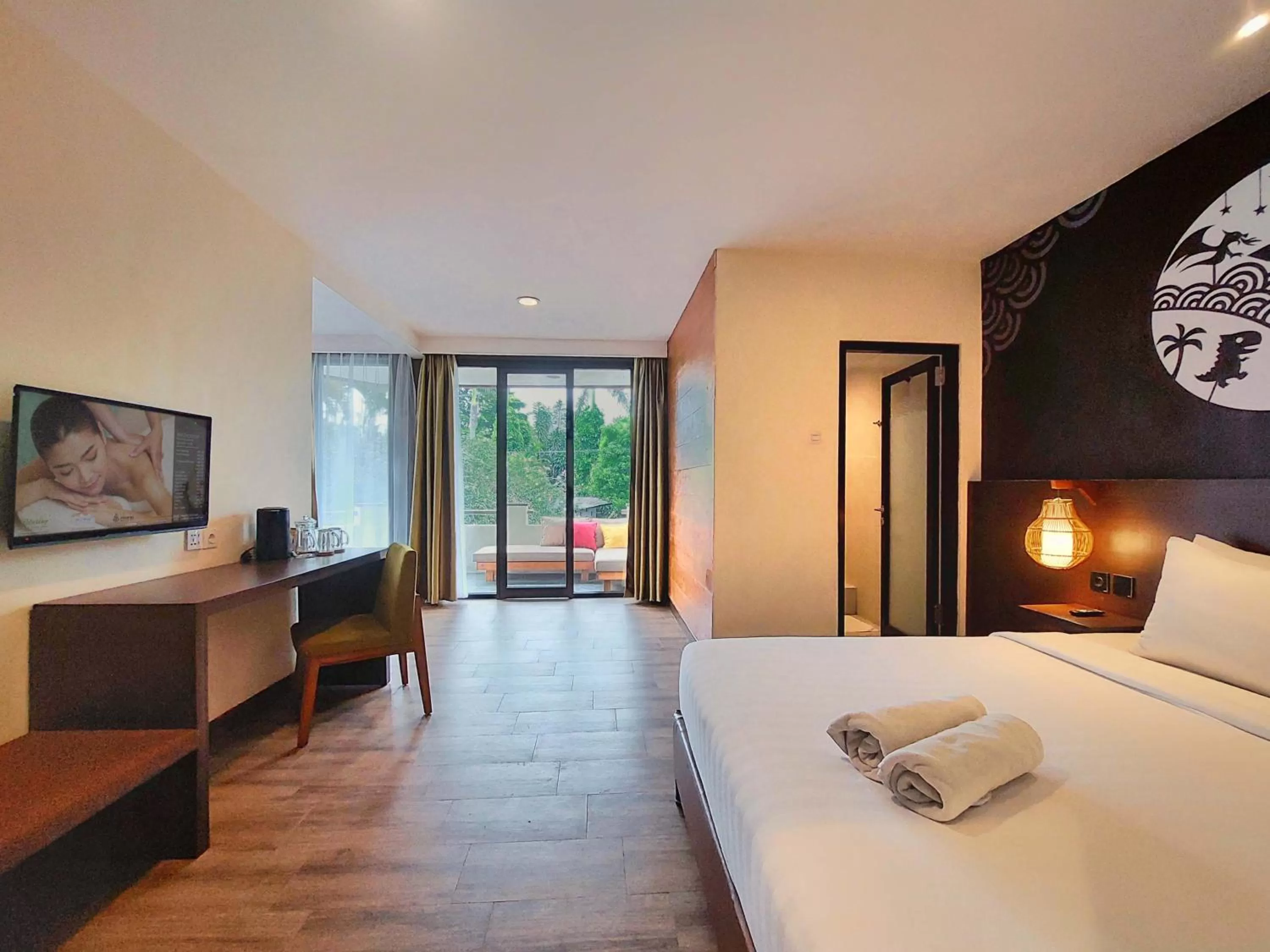 Bed in The Batu Hotel & Villas