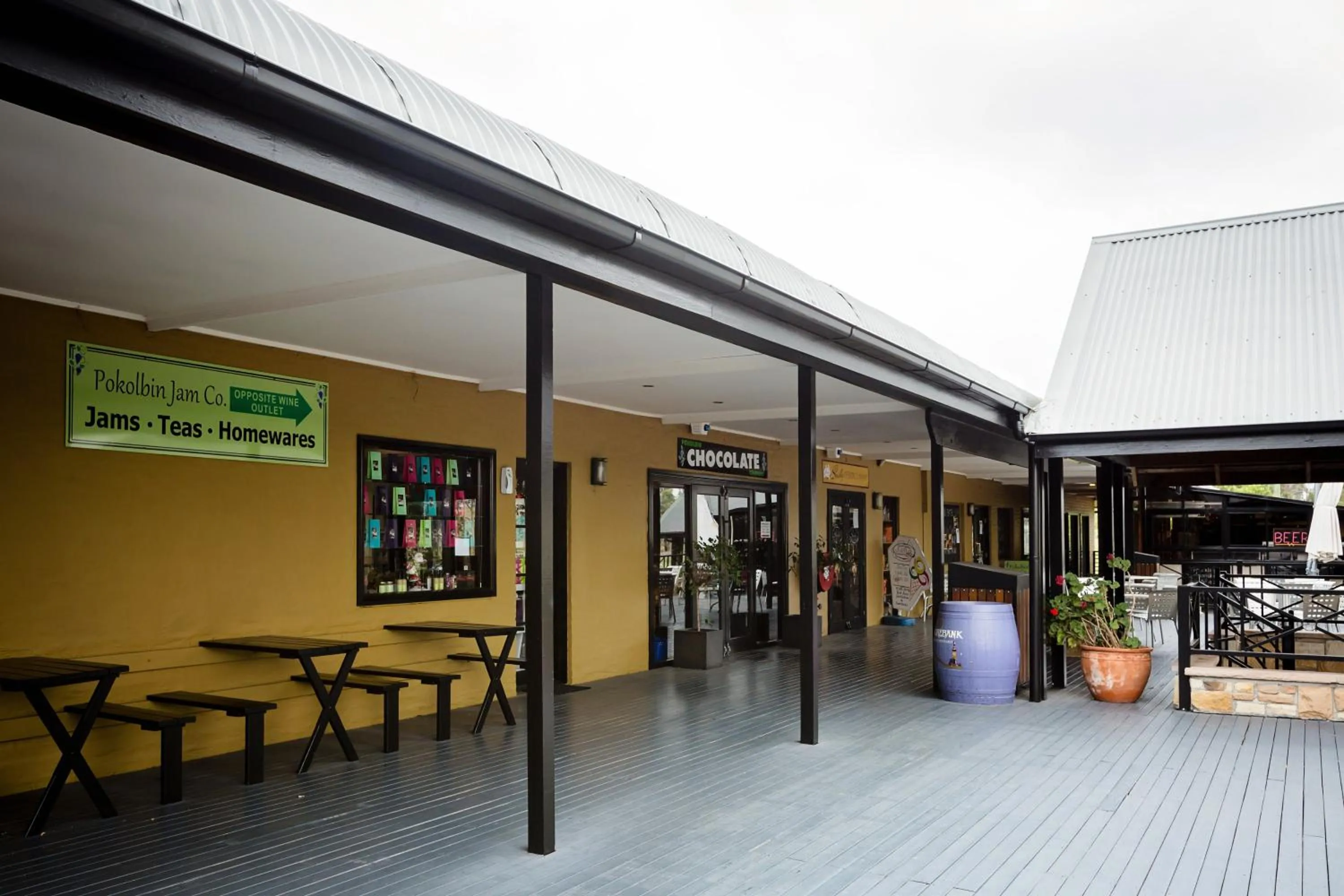 On-site shops in Pokolbin Village Estate