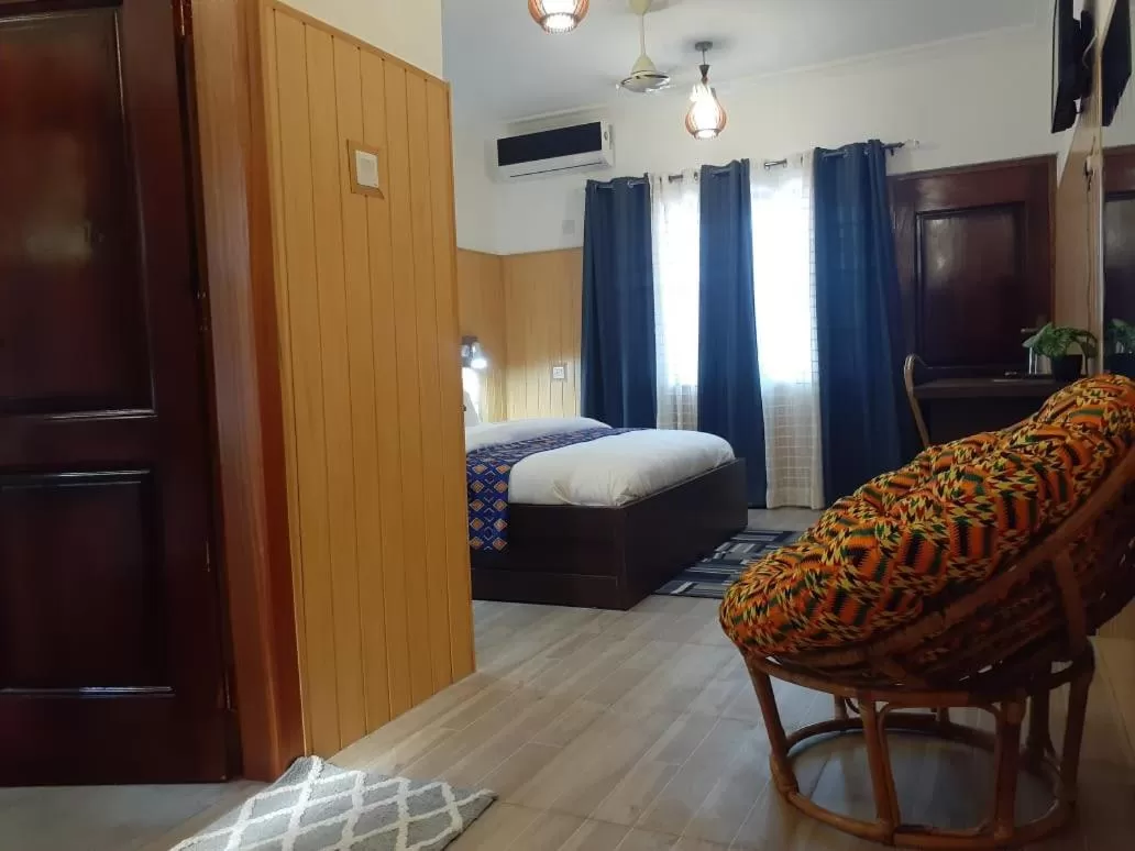 Bed in Hans Cottage Botel