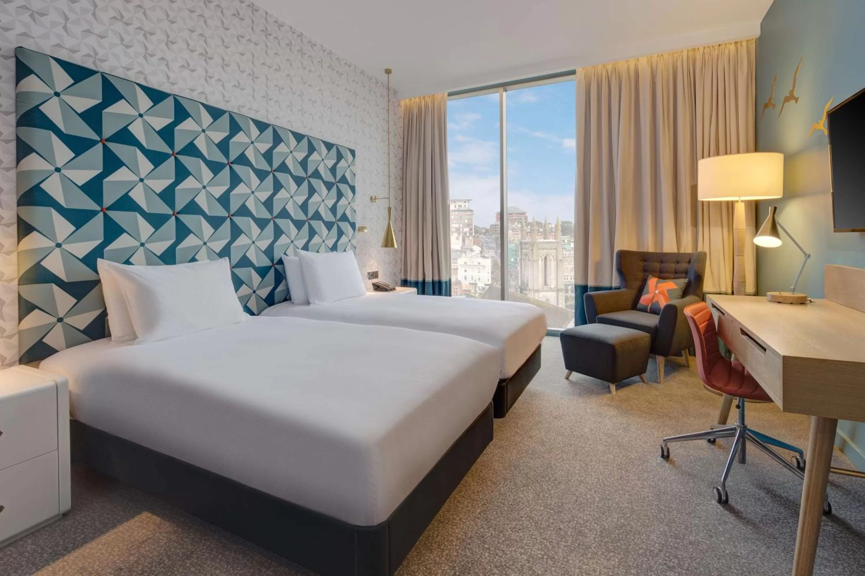 Bed in Hilton Bournemouth