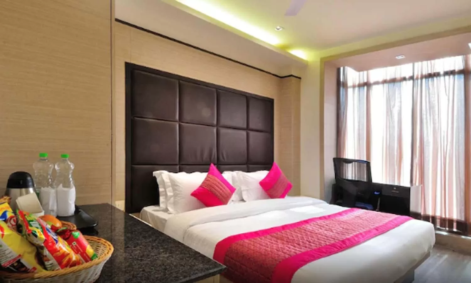 Photo of the whole room, Bed in Hotel Royal Grand - Opposite Axis Bank East Patel Nagar