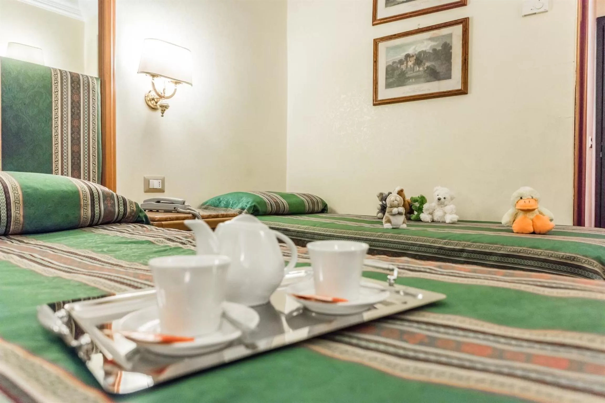 Decorative detail, Bed in Raeli Hotel Archimede