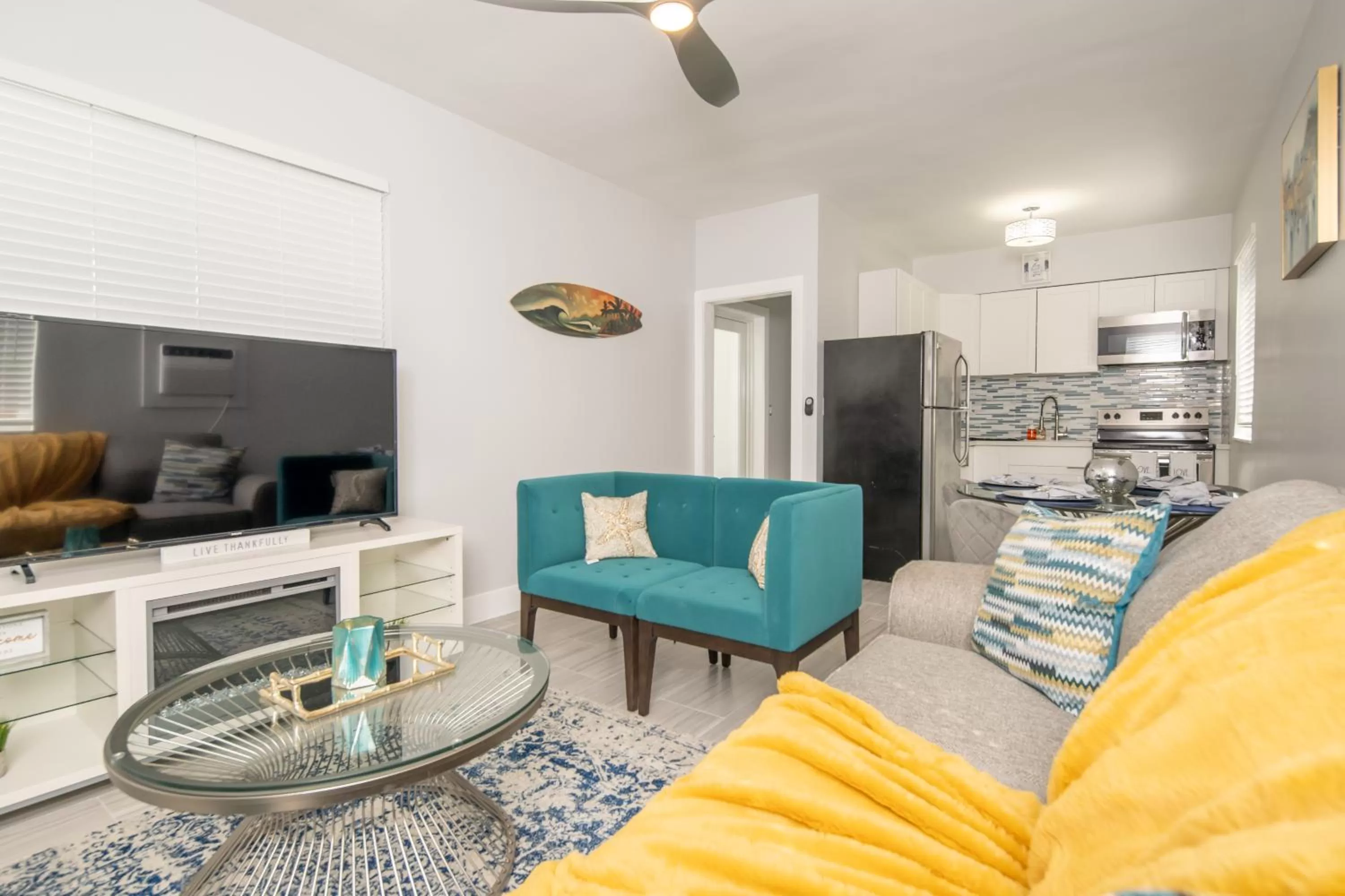 Living room in The Surf Hollywood Beach