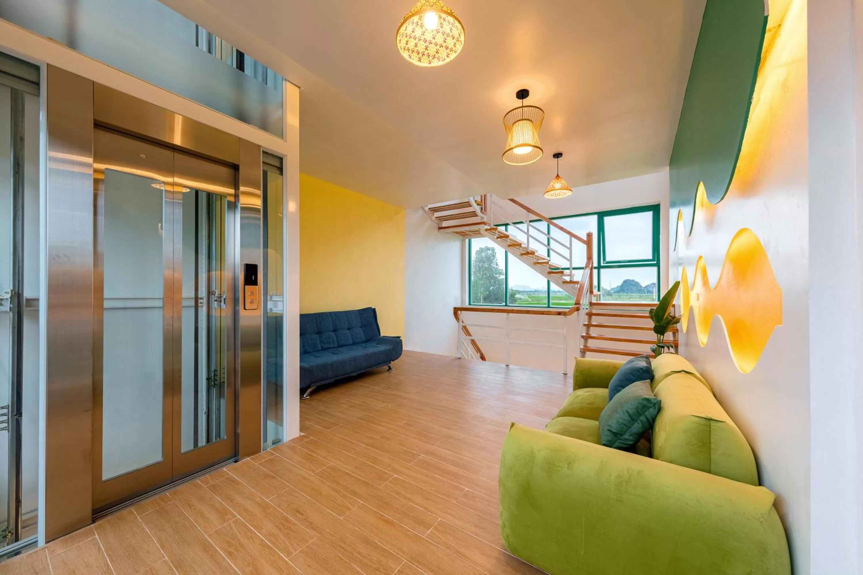 Living room in Trang An Ao Dai Homestay