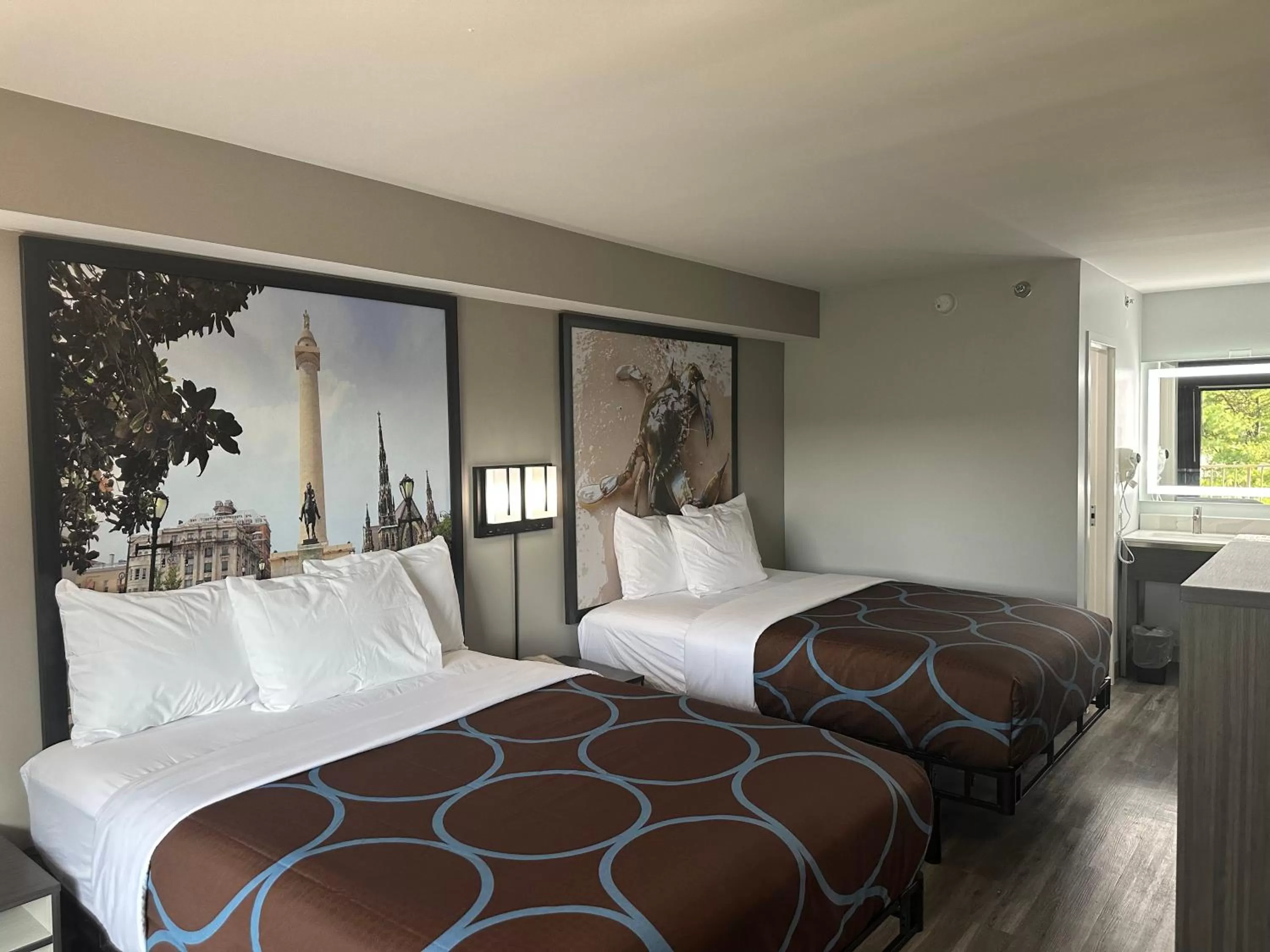 Bed in Super 8 by Wyndham Baltimore Northwest