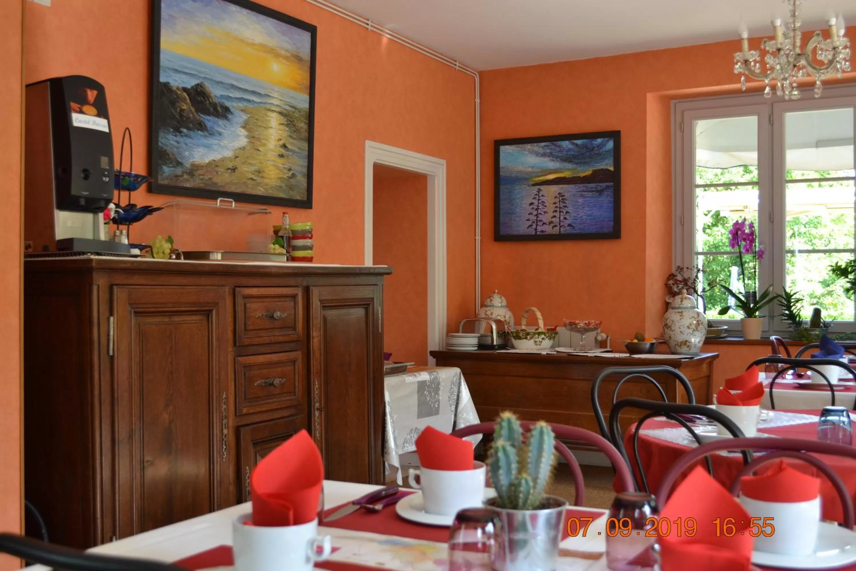 Buffet breakfast in Hôtel Le Castel