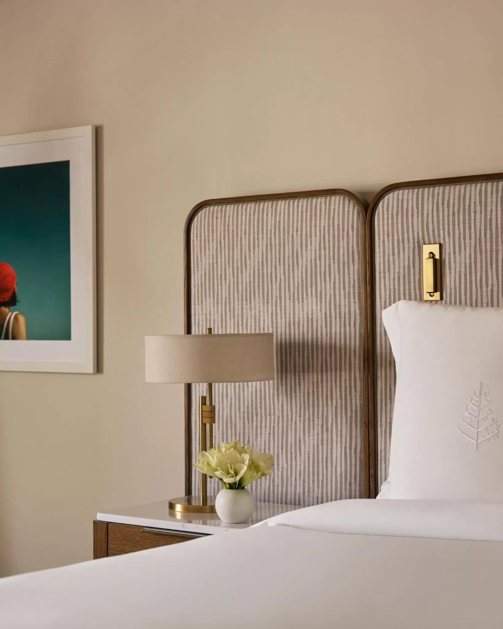 Decorative detail, Bed in Four Seasons Hotel Miami
