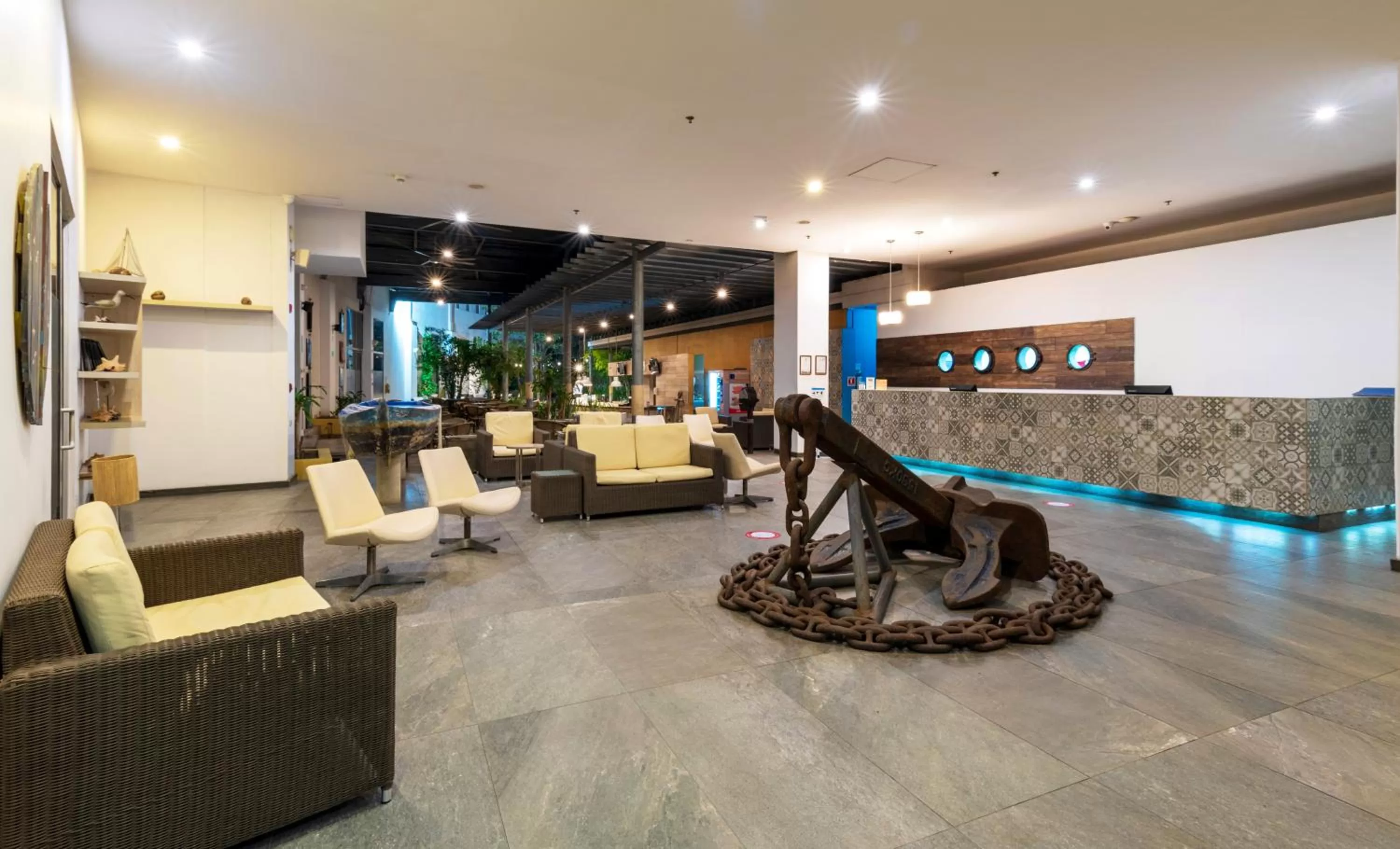 Lobby or reception in Pop Art Hotel CLC Puerto Mamonal Cartagena