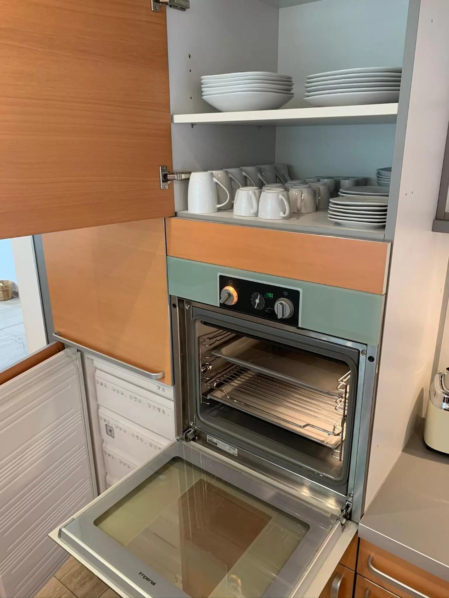 Kitchen/Kitchenette in Park-Lodge Am Rohrbusch