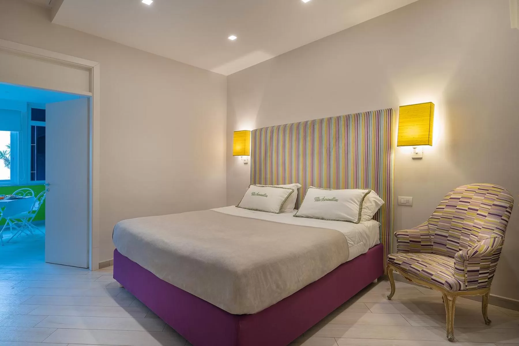 Photo of the whole room, Bed in Palazzo Scaramellino