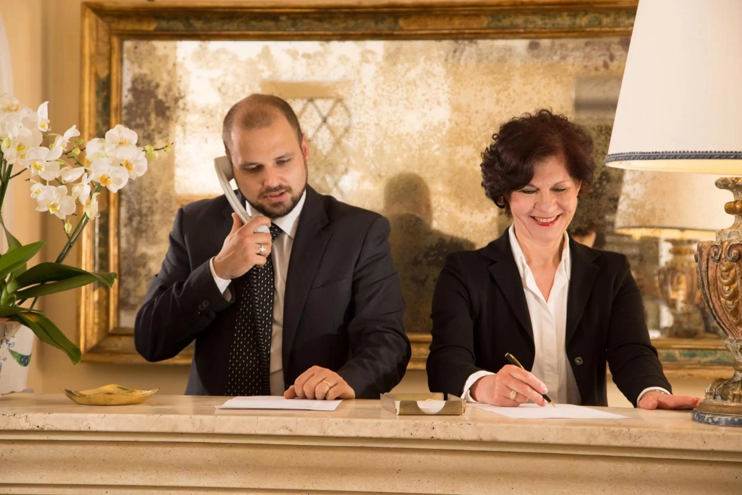 Lobby or reception in Hotel Mozart