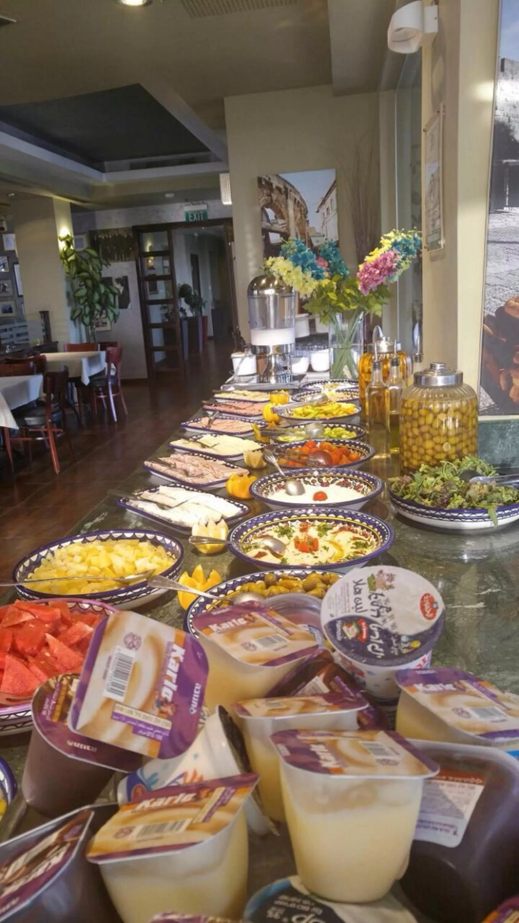 Buffet breakfast in National Hotel - Jerusalem